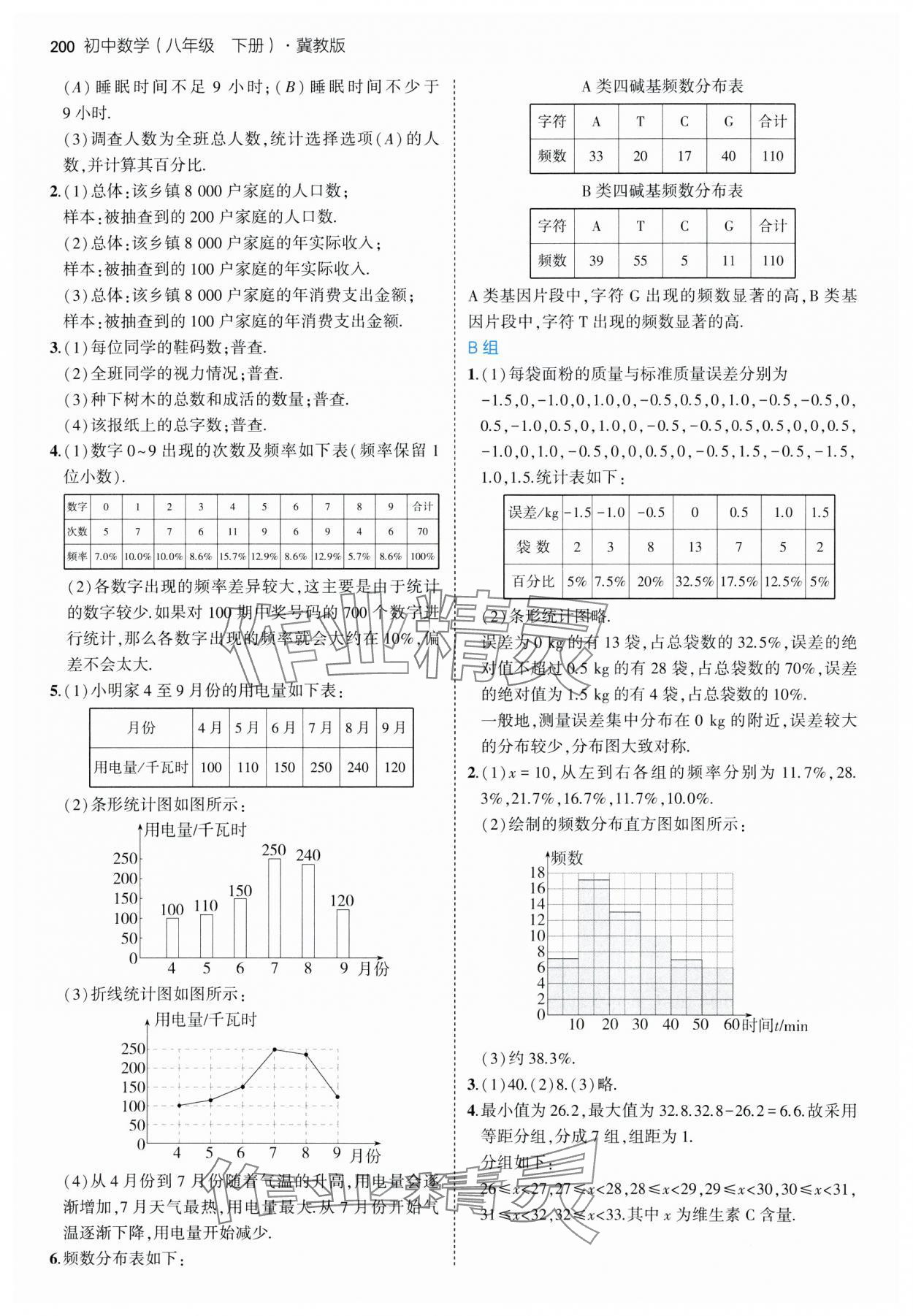 2025年教材課本八年級數學下冊冀教版 參考答案第3頁