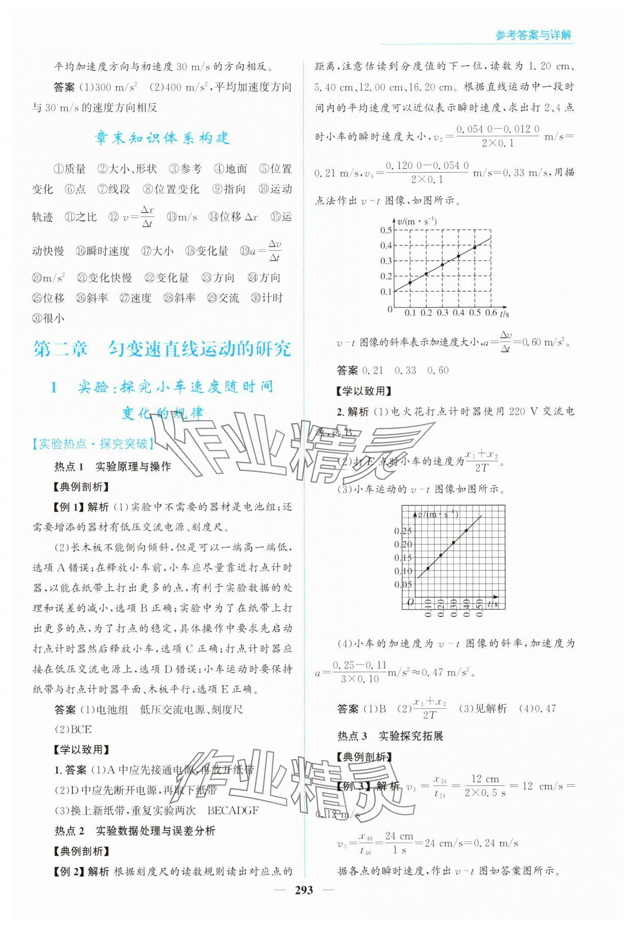 2024年高中同步測(cè)控全優(yōu)設(shè)計(jì)優(yōu)佳學(xué)案物理必修第一冊(cè)人教版 參考答案第7頁(yè)