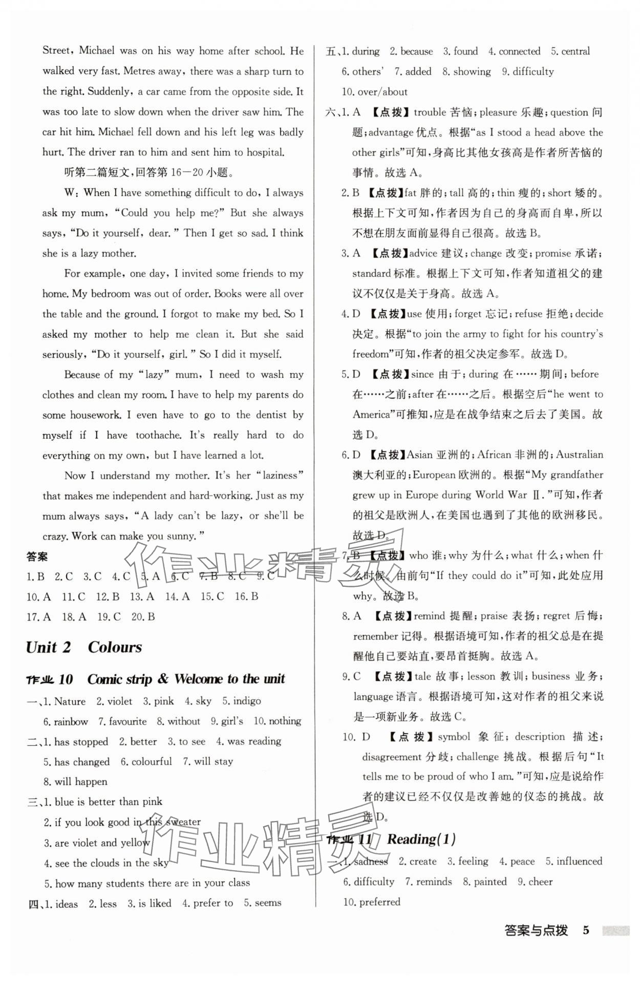 2025年启东中学作业本九年级英语上册译林版苏州专版 第5页