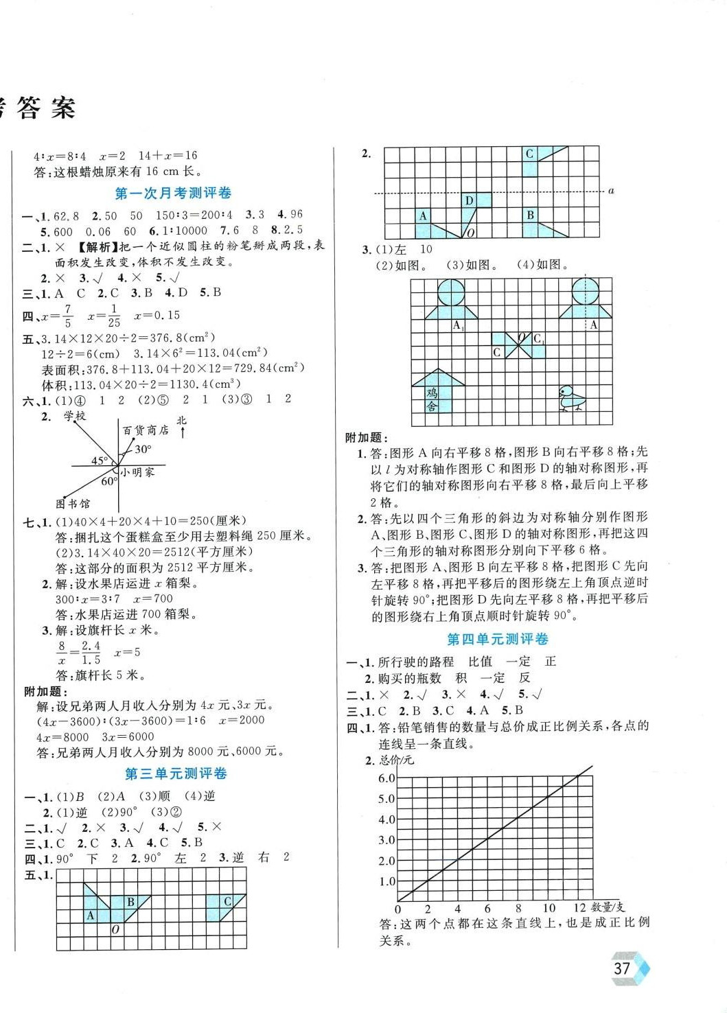 2024年全優(yōu)100分學(xué)霸必刷卷六年級數(shù)學(xué)下冊北師大版 第2頁