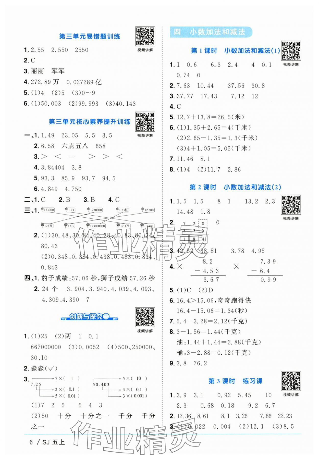 2025年陽光同學(xué)課時優(yōu)化作業(yè)五年級數(shù)學(xué)上冊蘇教版 第6頁