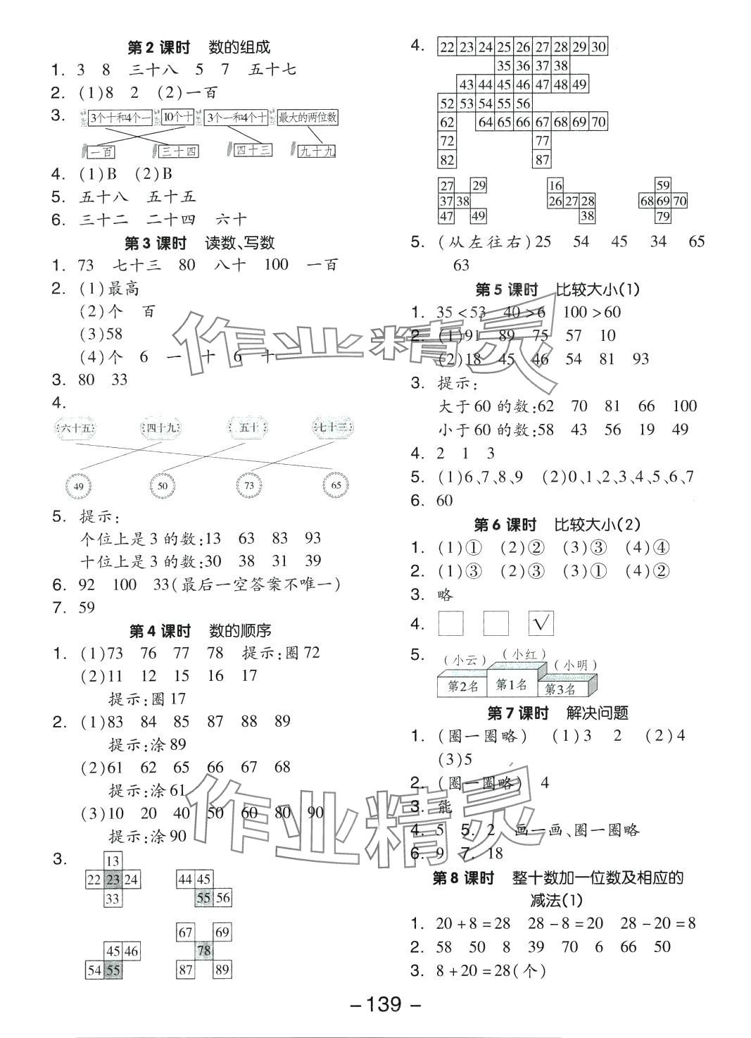 2024年智慧隨堂練一年級(jí)數(shù)學(xué)下冊(cè)人教版 第3頁(yè)