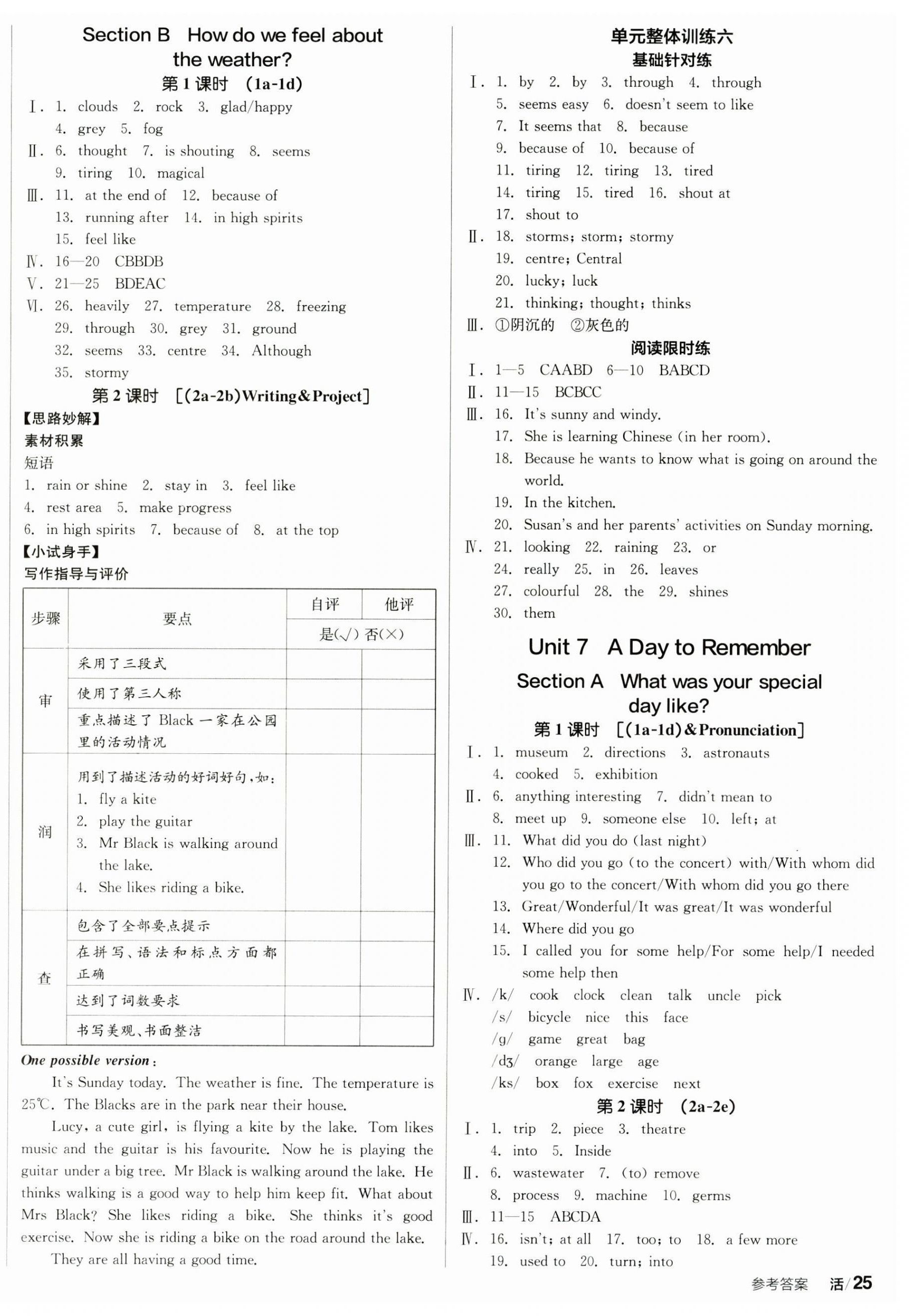 2025年全品學(xué)練考七年級(jí)英語(yǔ)下冊(cè)人教版 第10頁(yè)