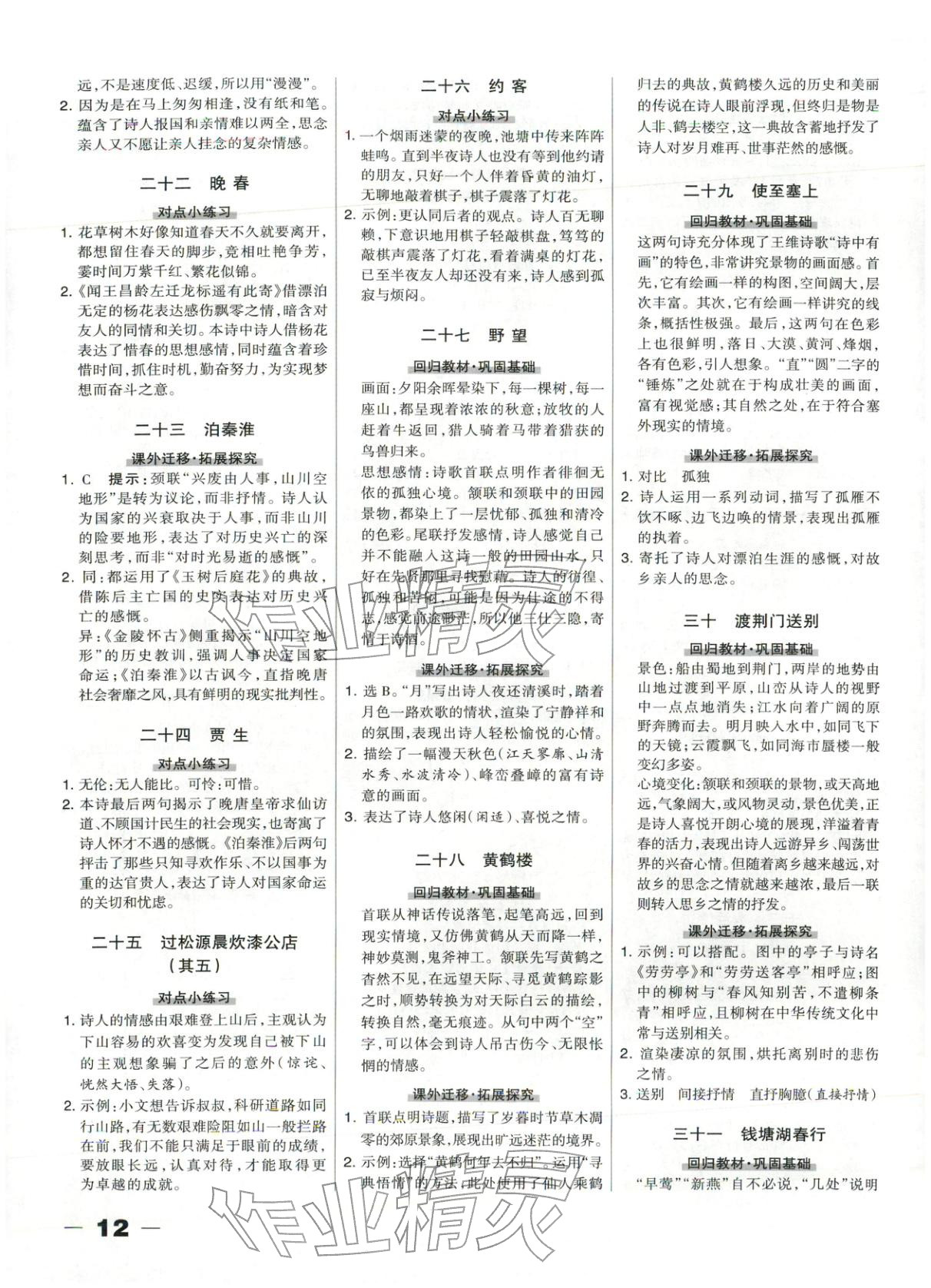 2025年中教萬聯中考總動員九年級語文河北專版 第12頁