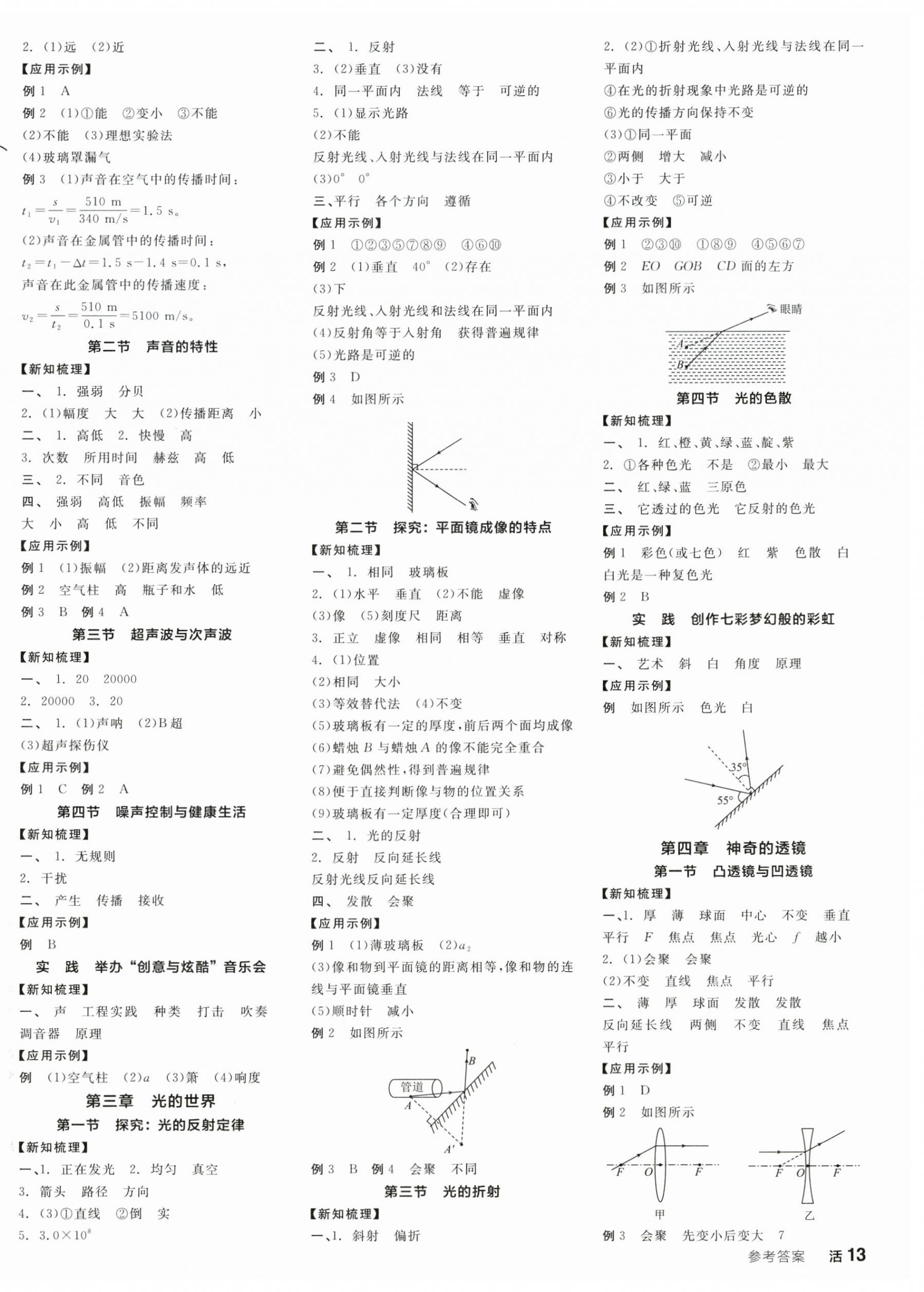 2026年全品学练考八年级物理上册沪科版&nbsp;第2页