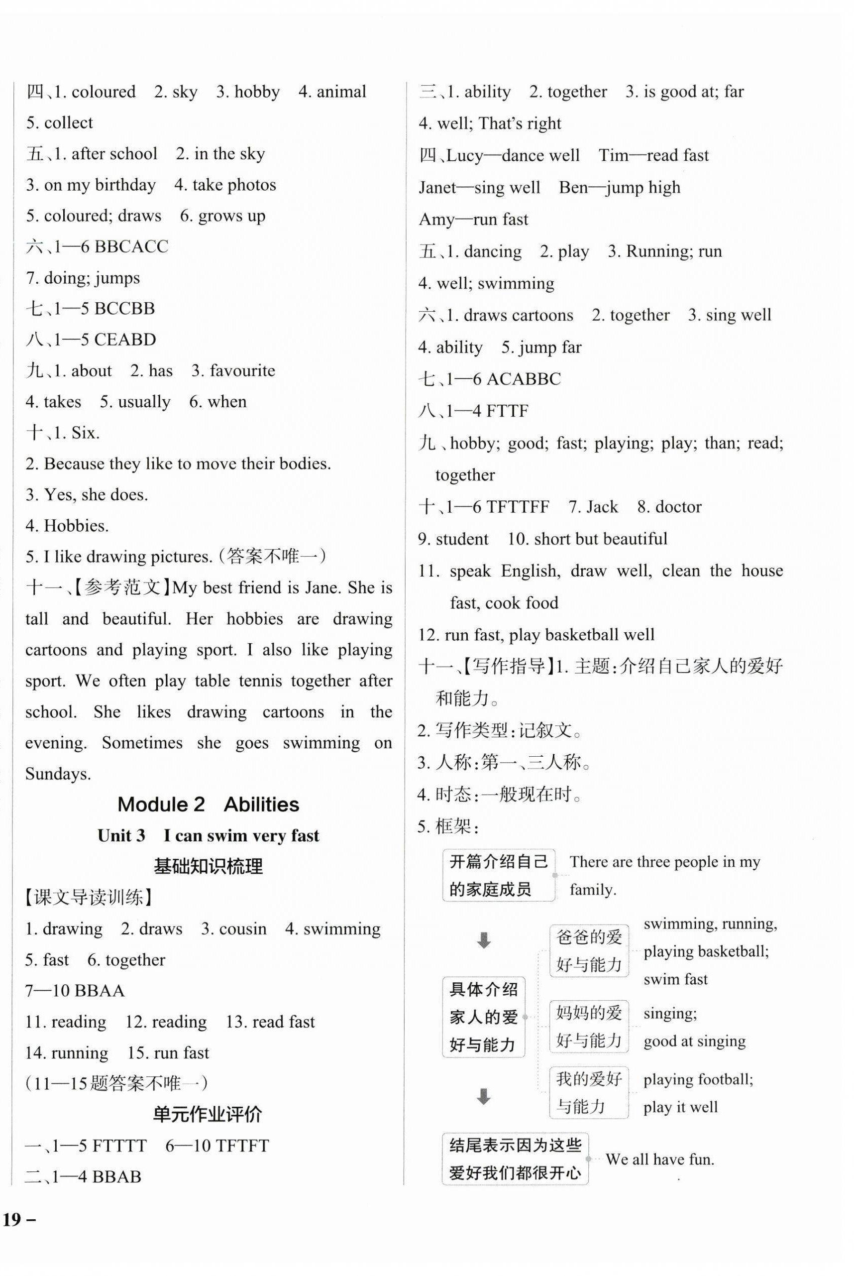 2024年小學(xué)學(xué)霸作業(yè)本五年級(jí)英語(yǔ)上冊(cè)教科版廣州專版 參考答案第2頁(yè)