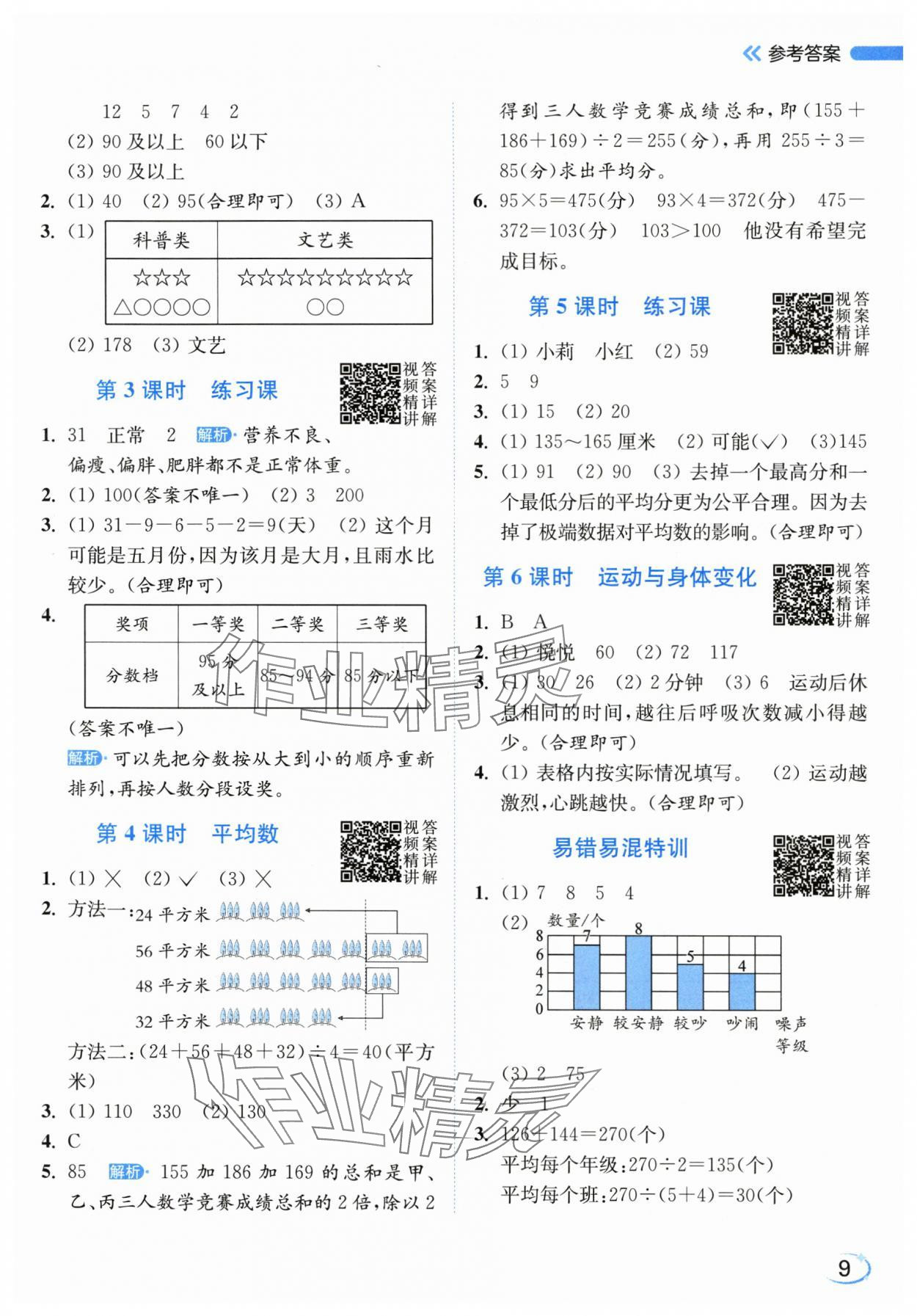 2025年亮点给力新情境素养练四年级数学上册苏教版江苏专版&nbsp;第9页