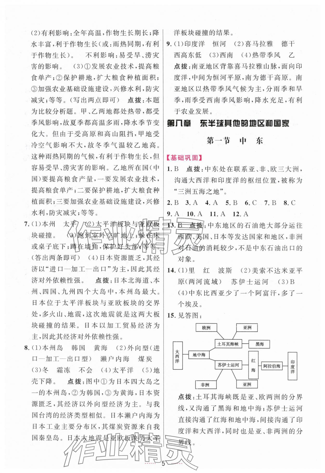 2024年三維數(shù)字課堂七年級(jí)地理下冊(cè)人教版 第5頁