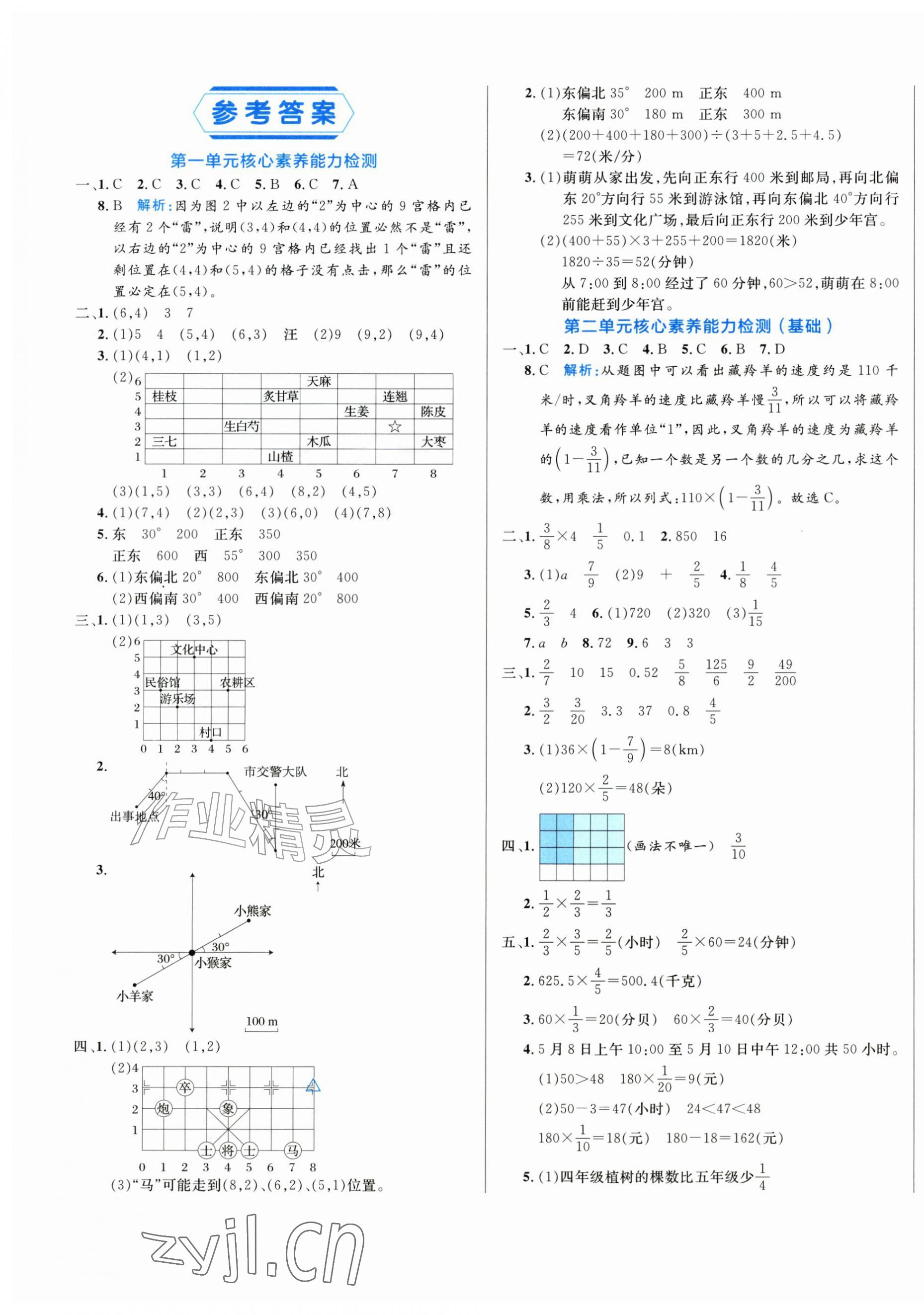 2026年黄冈名卷六年级数学上册人教版&nbsp;第1页