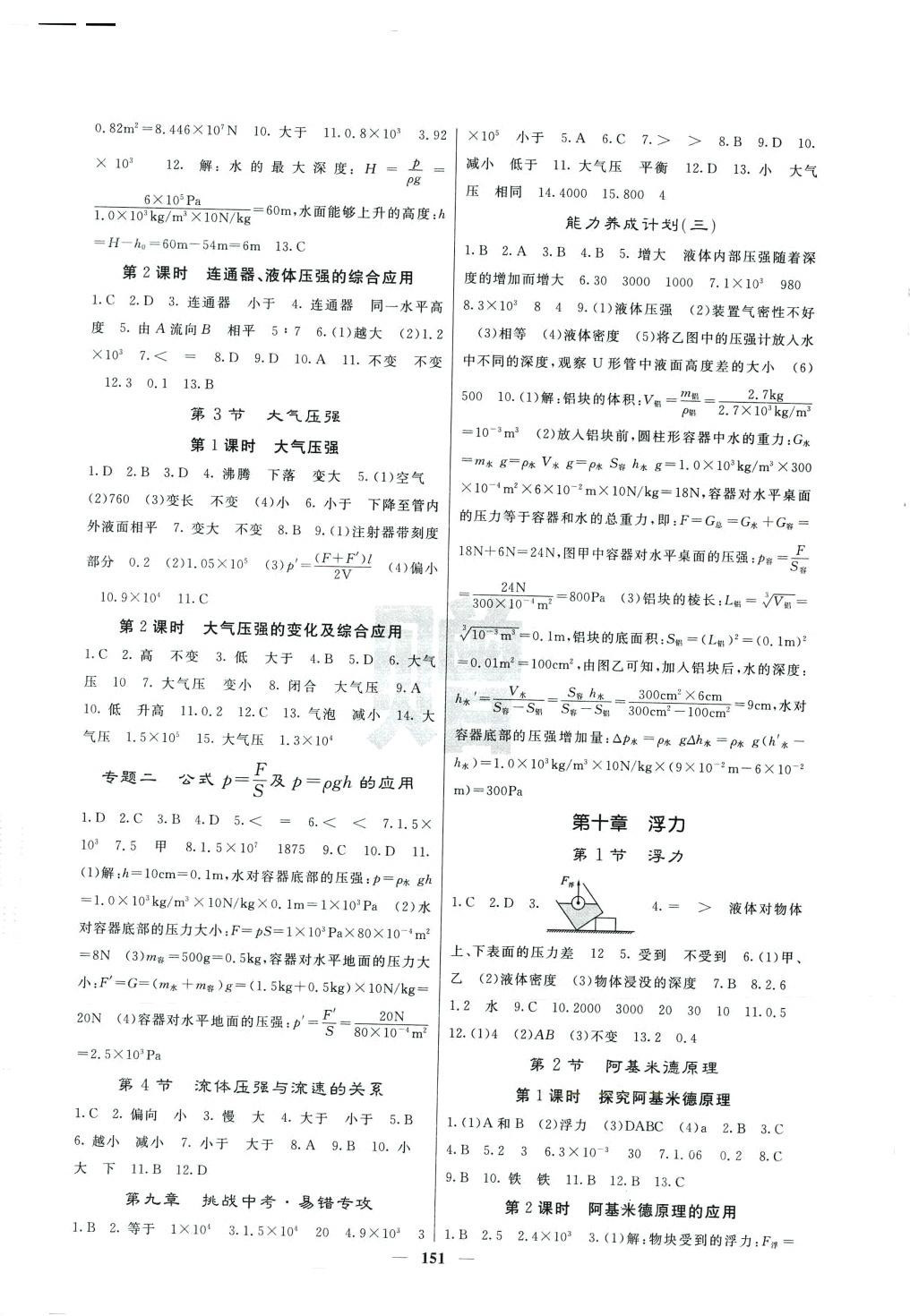 2024年名校课堂内外八年级物理下册人教版湖南专版 第3页