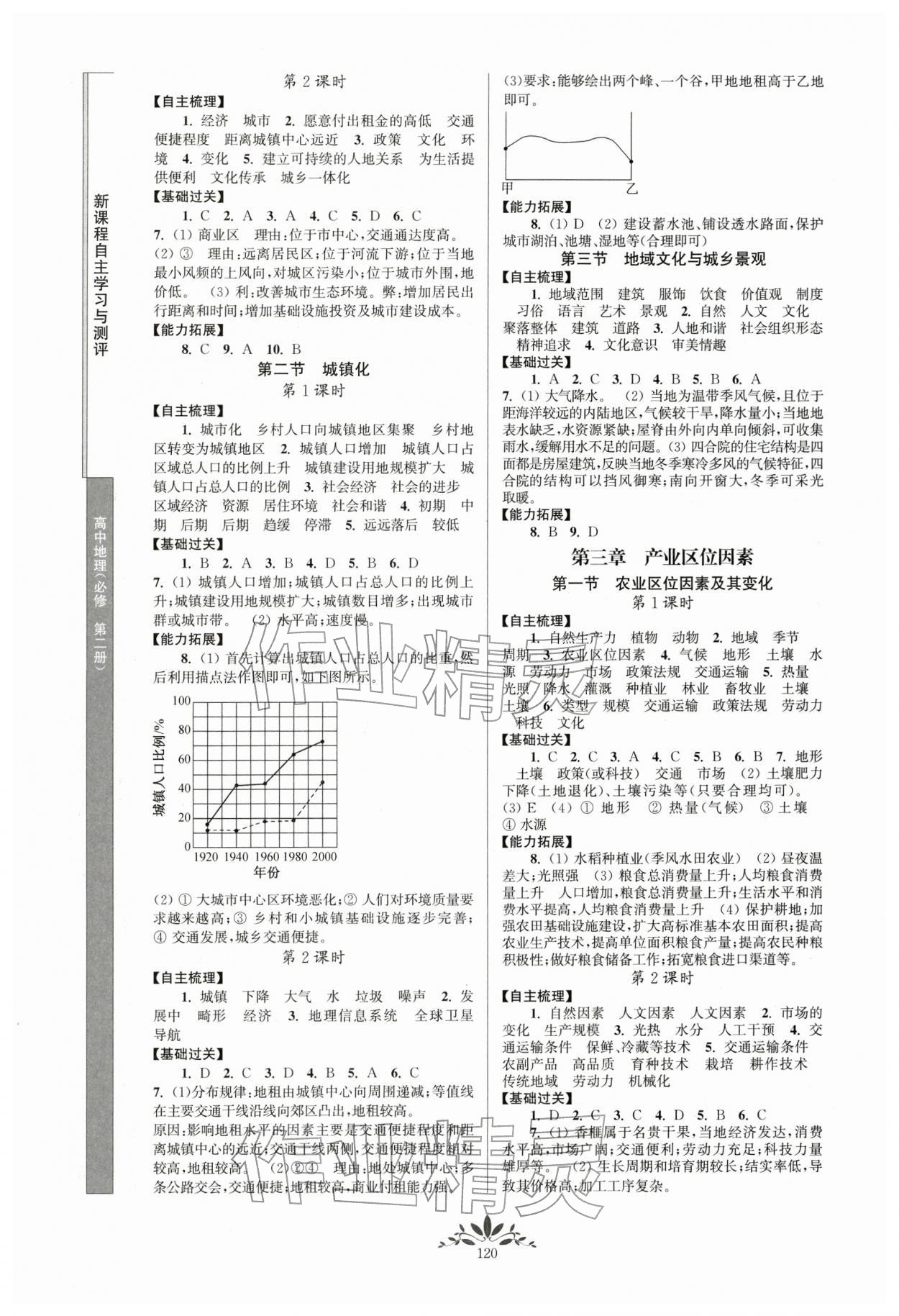 2026年新课程自主学习与测评高中地理必修第二册人教版&nbsp;第2页