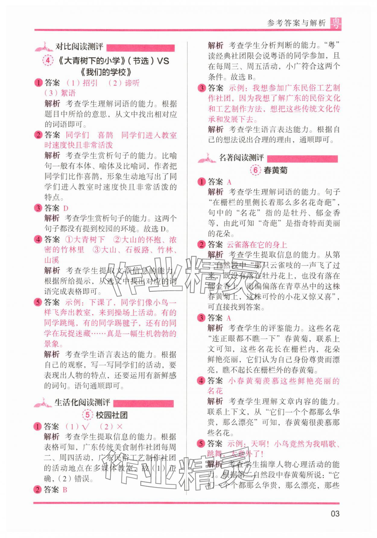 2025年木頭馬閱讀力測評小學(xué)語文三年級人教版培優(yōu)篇A版廣東專版 第3頁