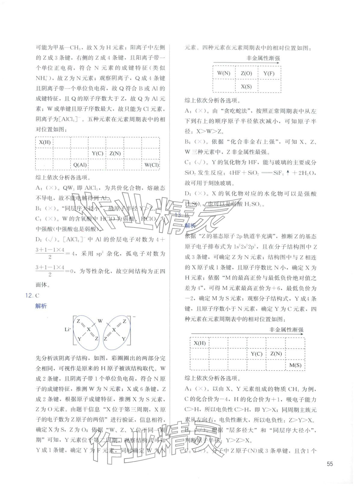 2026年高考化学冲刺600题化学&nbsp;第55页