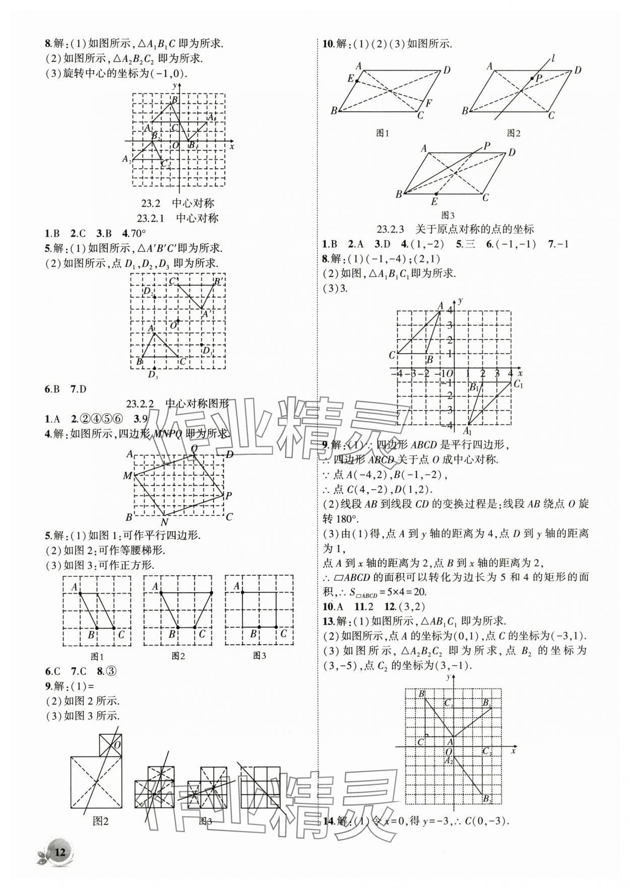 2025年创新课堂创新作业本九年级数学上册人教版 第12页