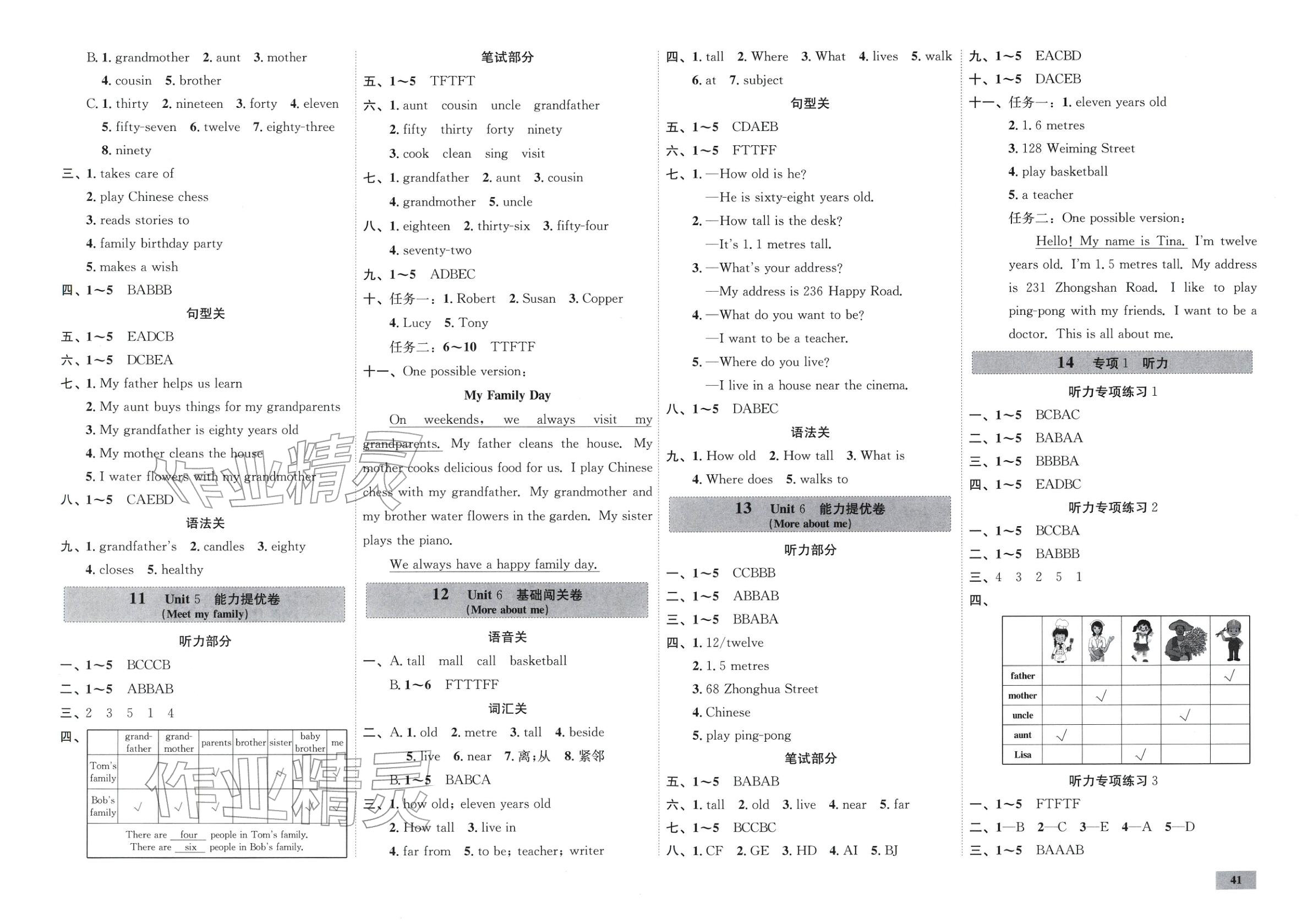 2025年一步名校單元測試卷四年級英語上冊冀教版&nbsp;第3頁
