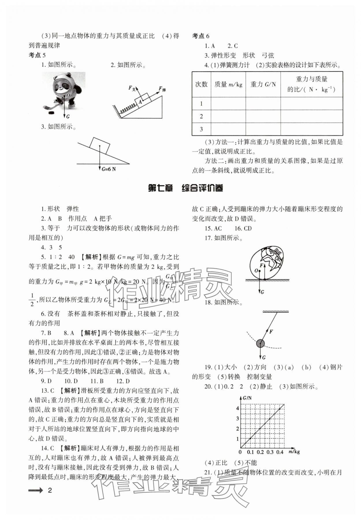 2025年强基训练八年级物理下册人教版 第2页