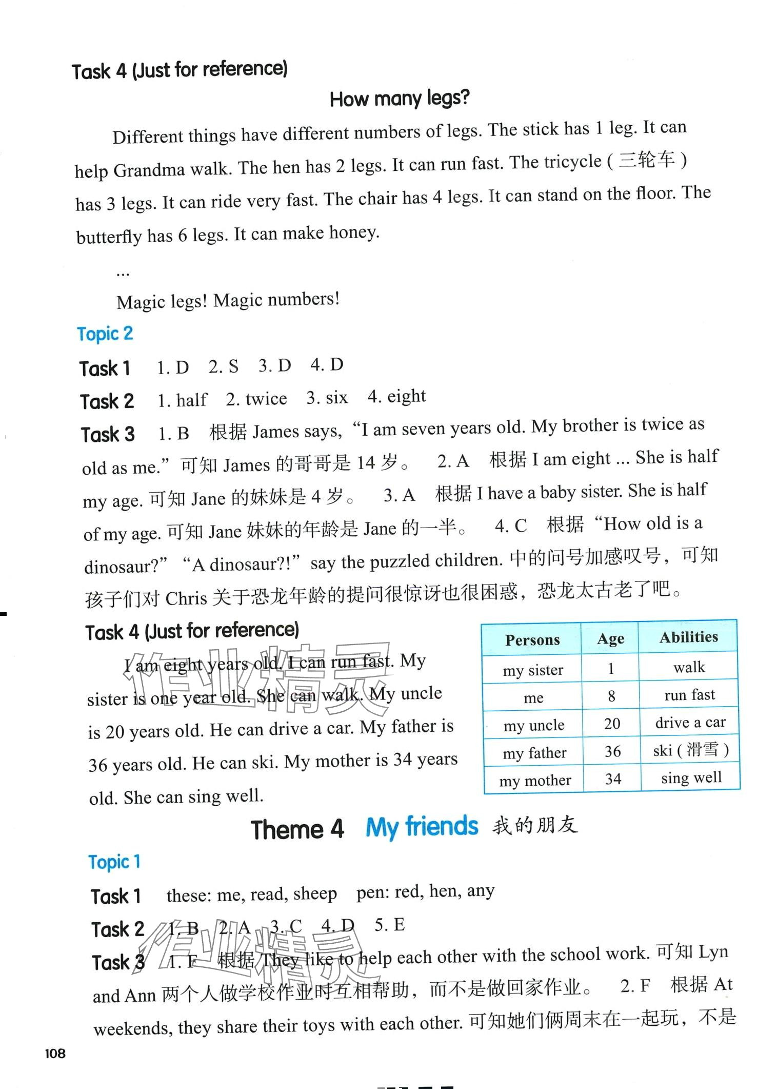 2024年全新英语阅读三年级基础版阅读理解&nbsp;第4页