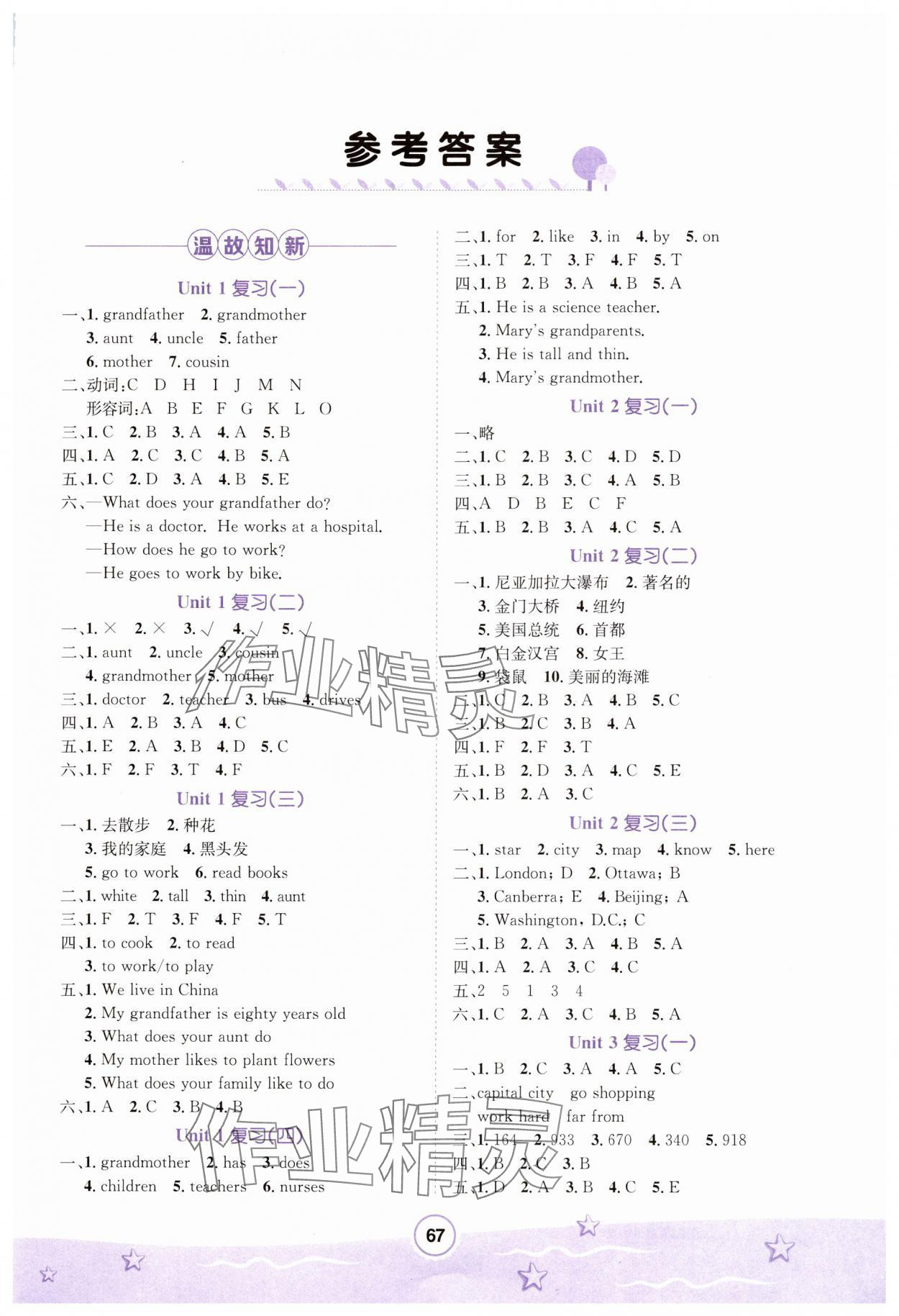 2025年寒假天地河北少年兒童出版社五年級(jí)英語冀教版 第1頁