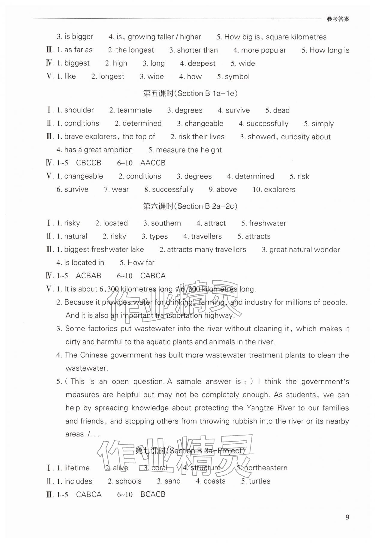 2026年新课程问题解决导学方案八年级英语下册人教版&nbsp;第9页