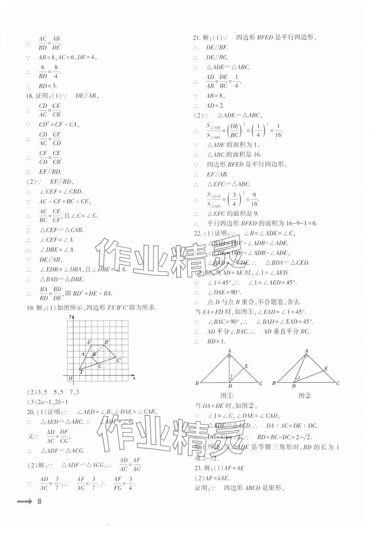 2024年節(jié)節(jié)高大象出版社九年級數(shù)學(xué)全一冊北師大版 第8頁