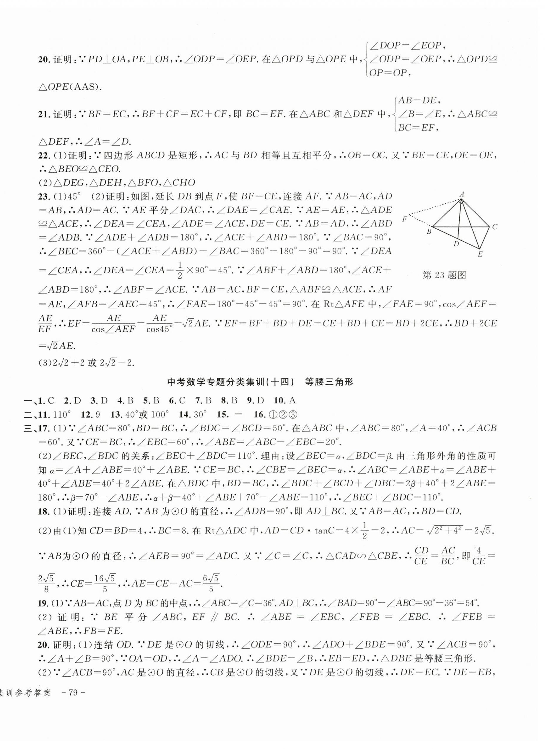 2024年学而优中考专题分类集训数学 第14页