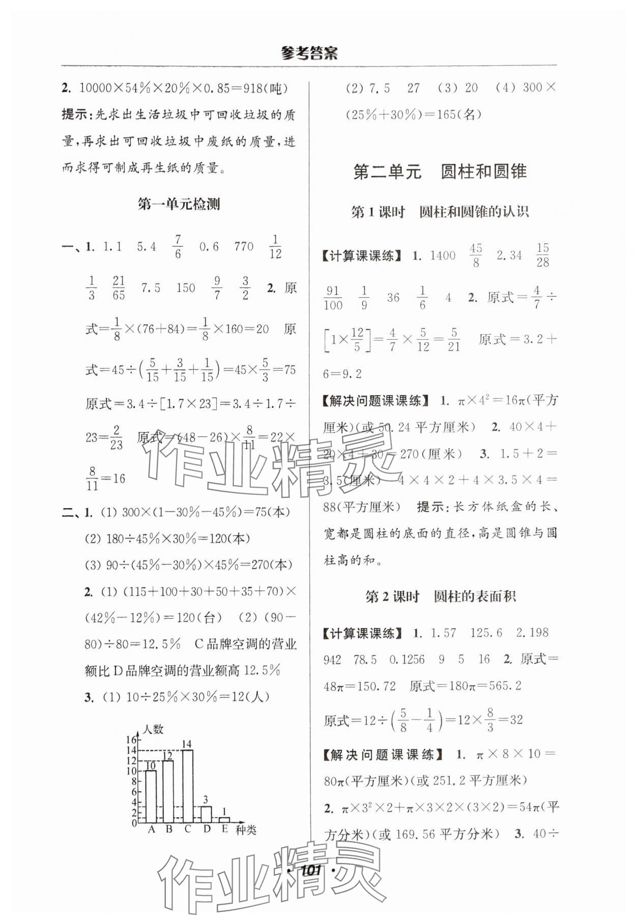 2025年超能學典計算加解決問題六年級數學下冊蘇教版 第3頁