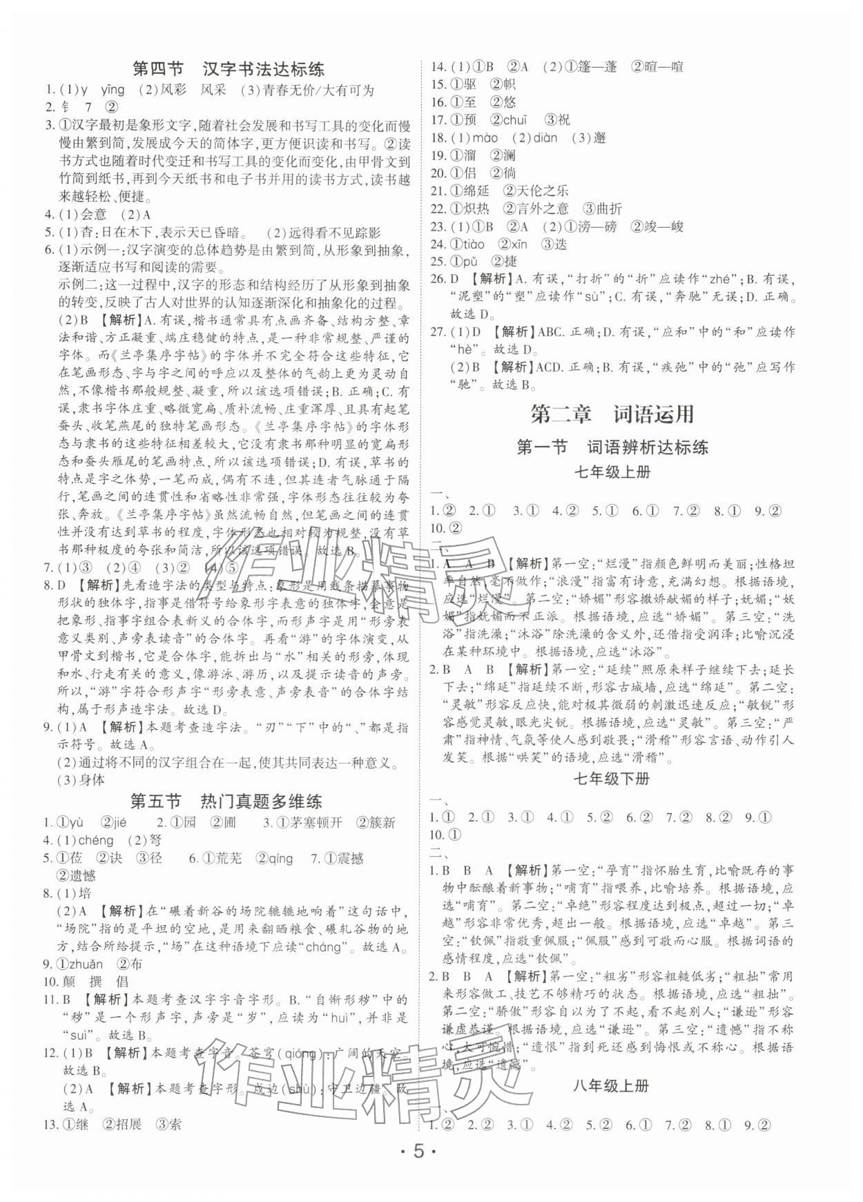 2026年语文总复习深圳专版&nbsp;第5页