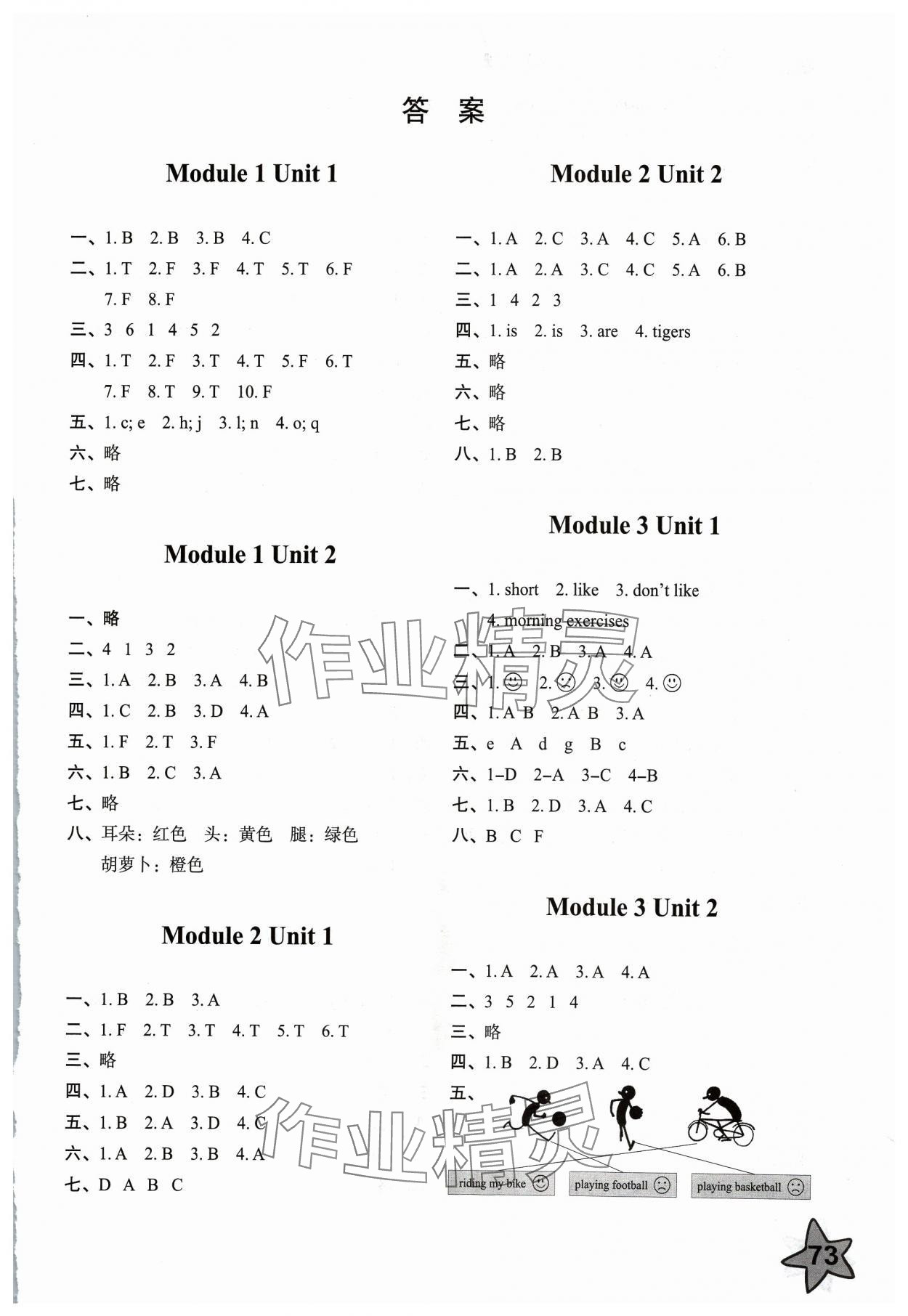 2024年小學(xué)同步練習(xí)冊(cè)山東友誼出版社三年級(jí)英語(yǔ)下冊(cè)外研版 第1頁(yè)