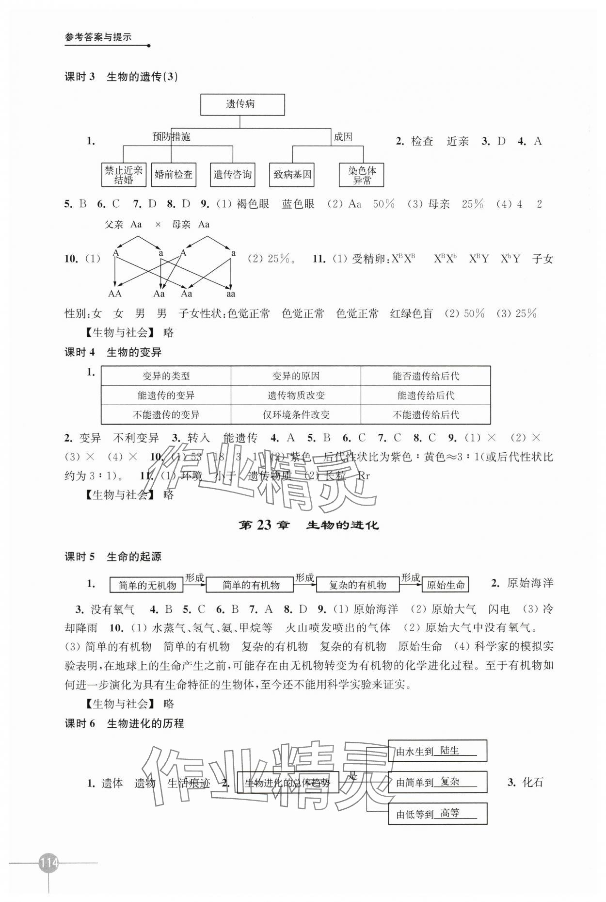 2024年课课练八年级生物下册苏科版 第2页