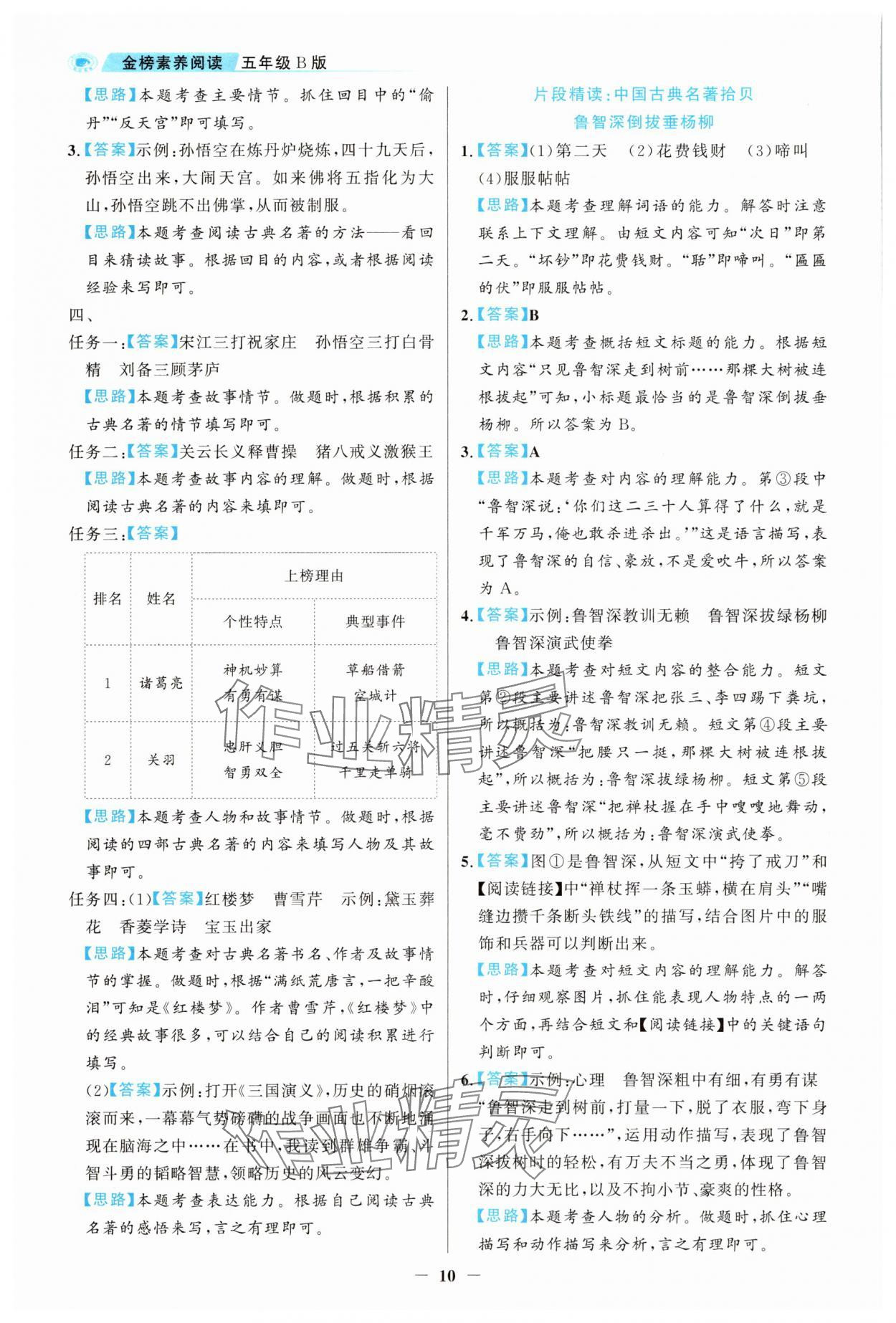 2025年金榜素養(yǎng)閱讀五年級人教版B版福建專版 第10頁