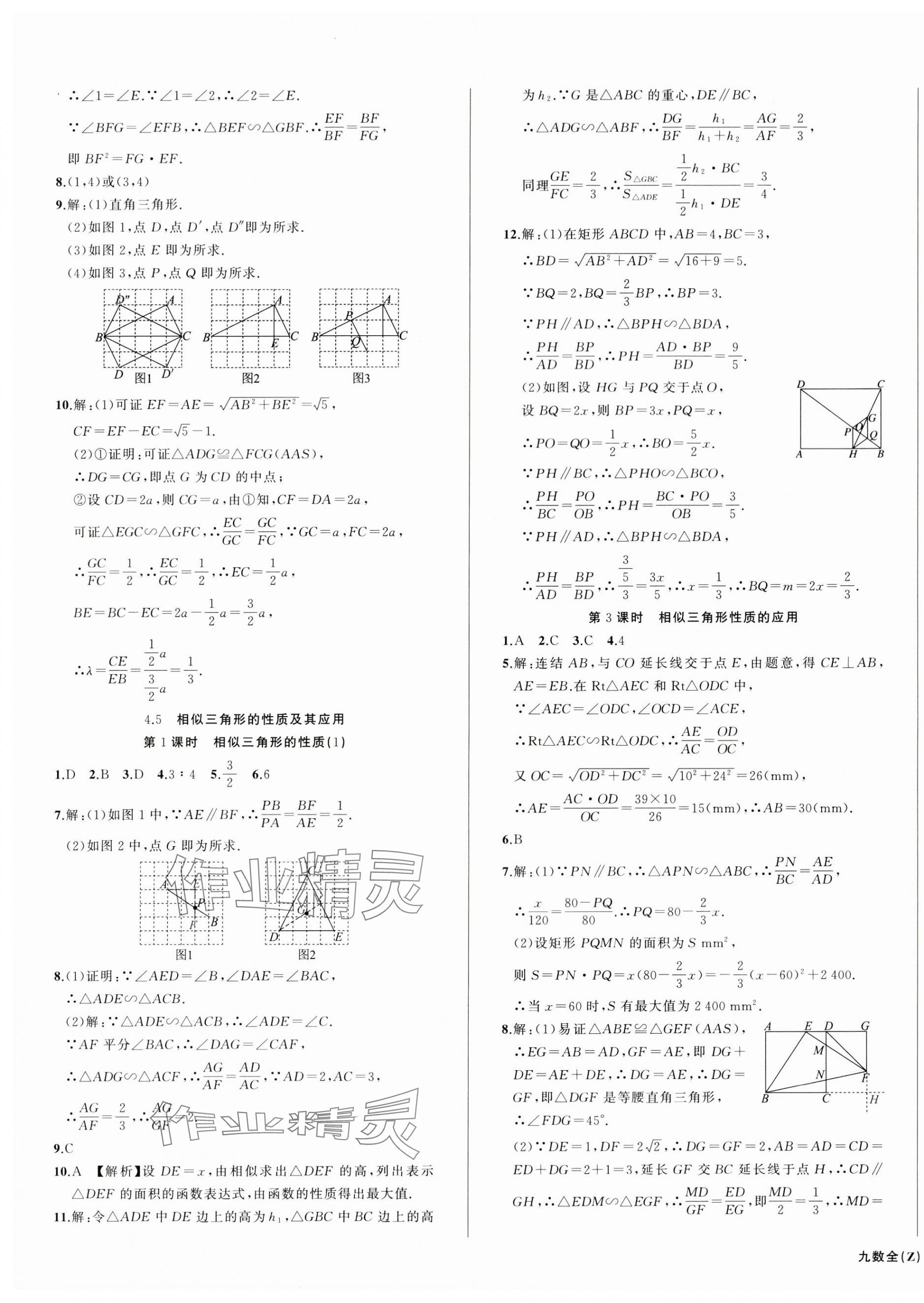 2024年名師面對面同步作業(yè)本九年級數(shù)學全一冊浙教版浙江專版 第9頁