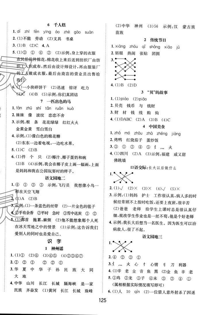 2024年小學(xué)一課三練我的作業(yè)本二年級(jí)語(yǔ)文下冊(cè)人教版 第2頁(yè)