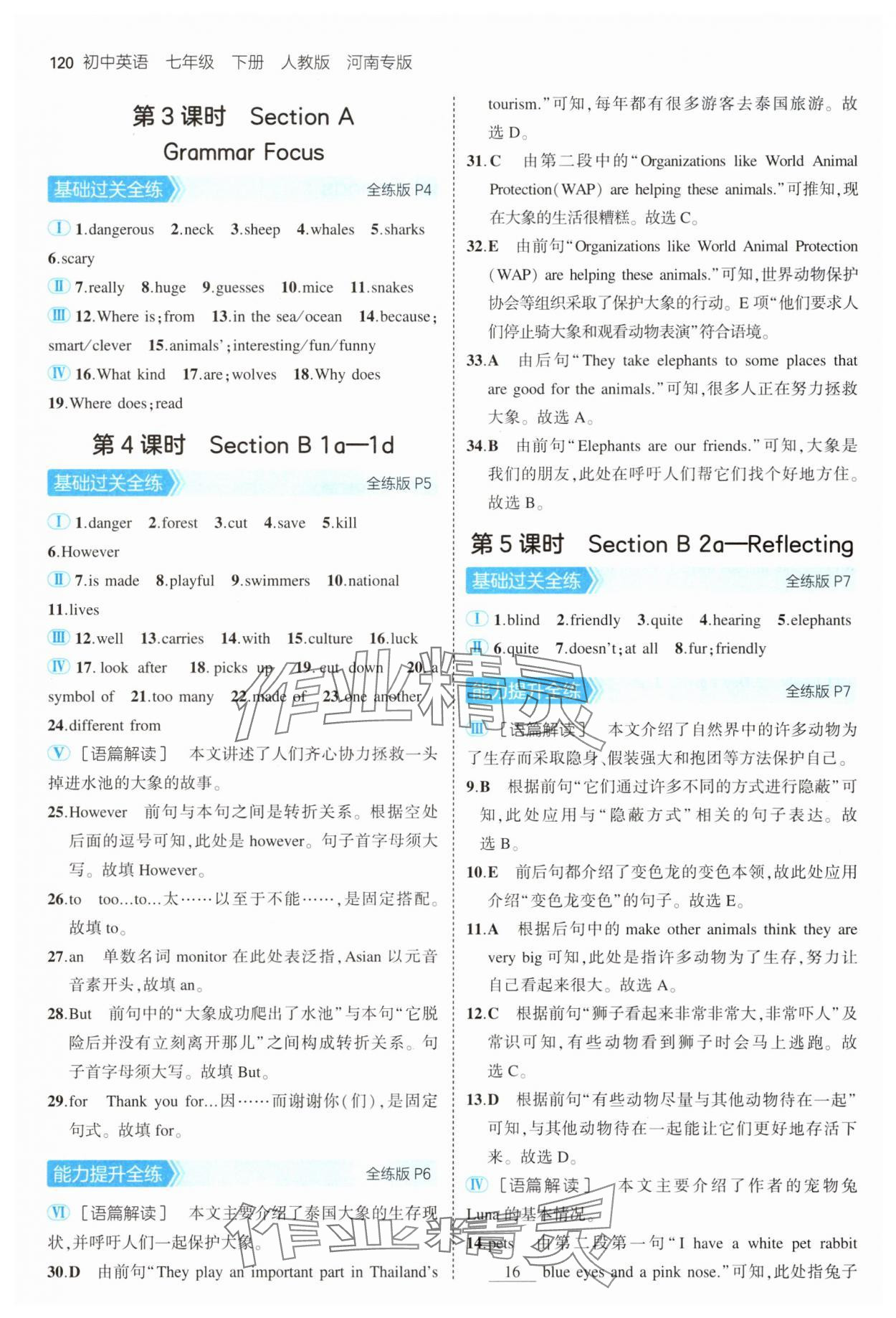 2025年5年中考3年模拟七年级英语下册人教版河南专版 第2页