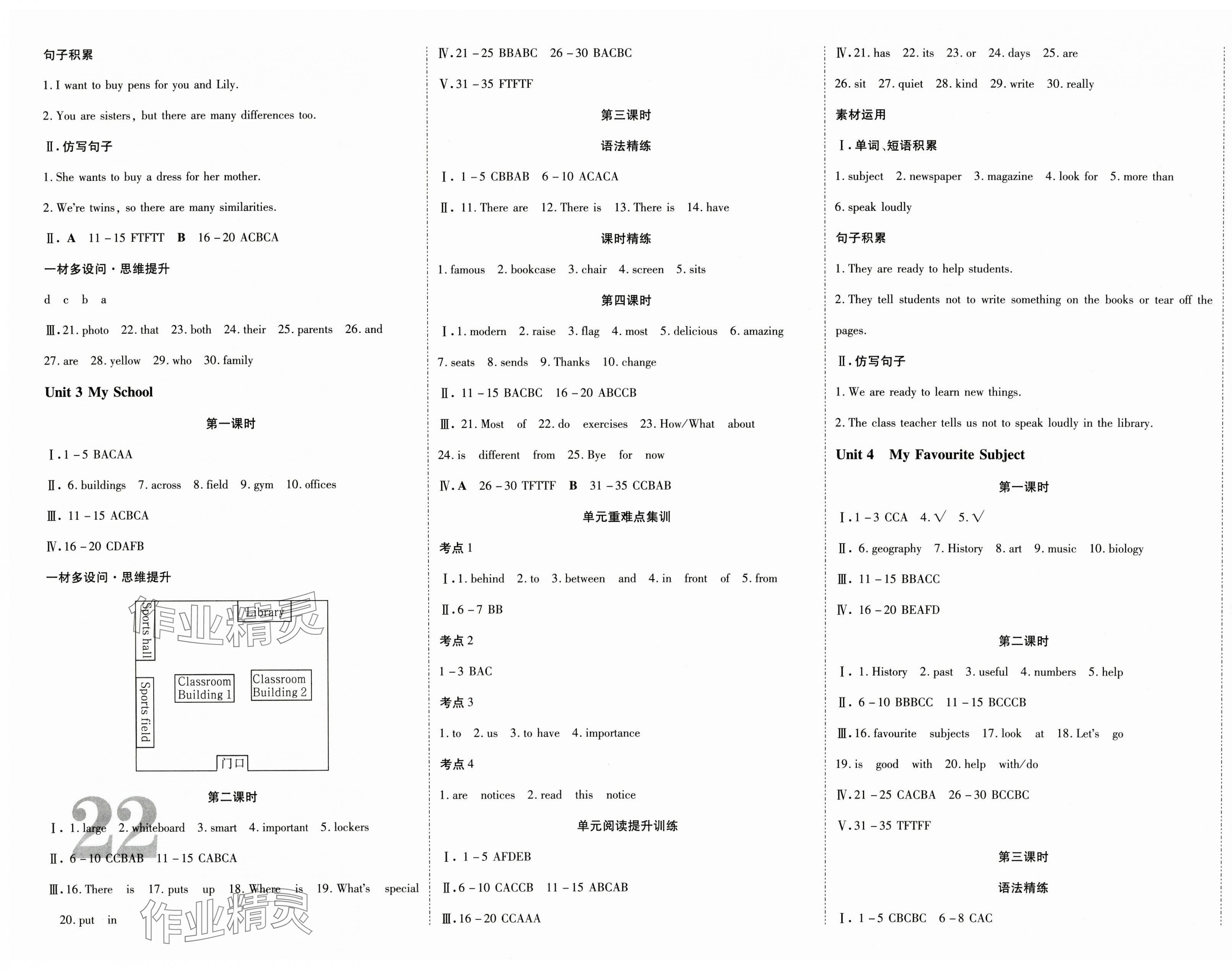 2024年暢行課堂七年級(jí)英語(yǔ)上冊(cè)人教版廣西專版 參考答案第3頁(yè)