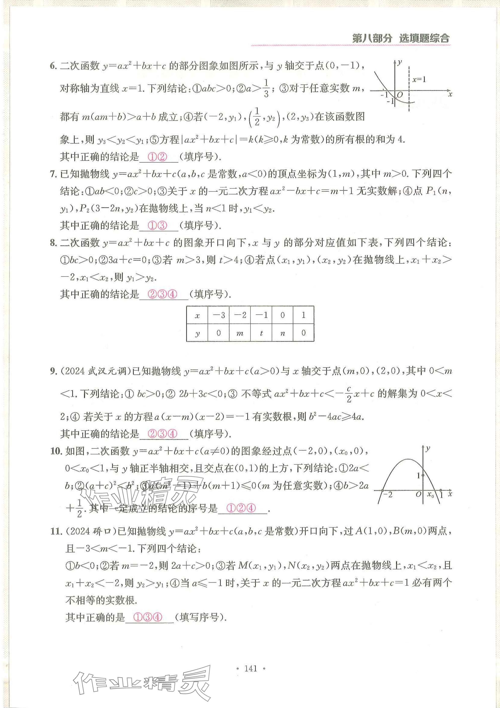2025年一品中考數(shù)學(xué)武漢專版 參考答案第17頁