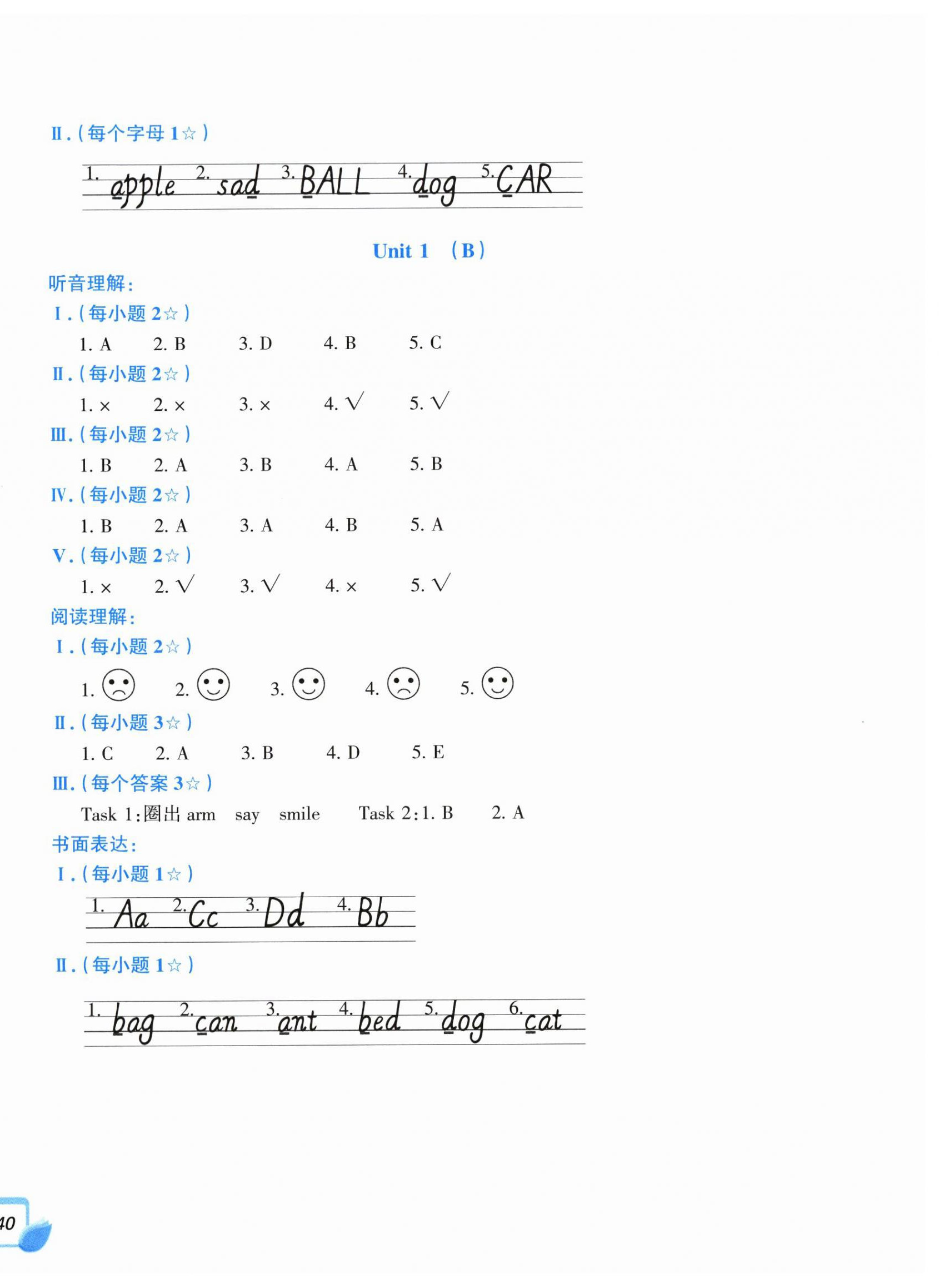2026年学力测评小学生单元测试卷三年级英语上册人教版&nbsp;第2页
