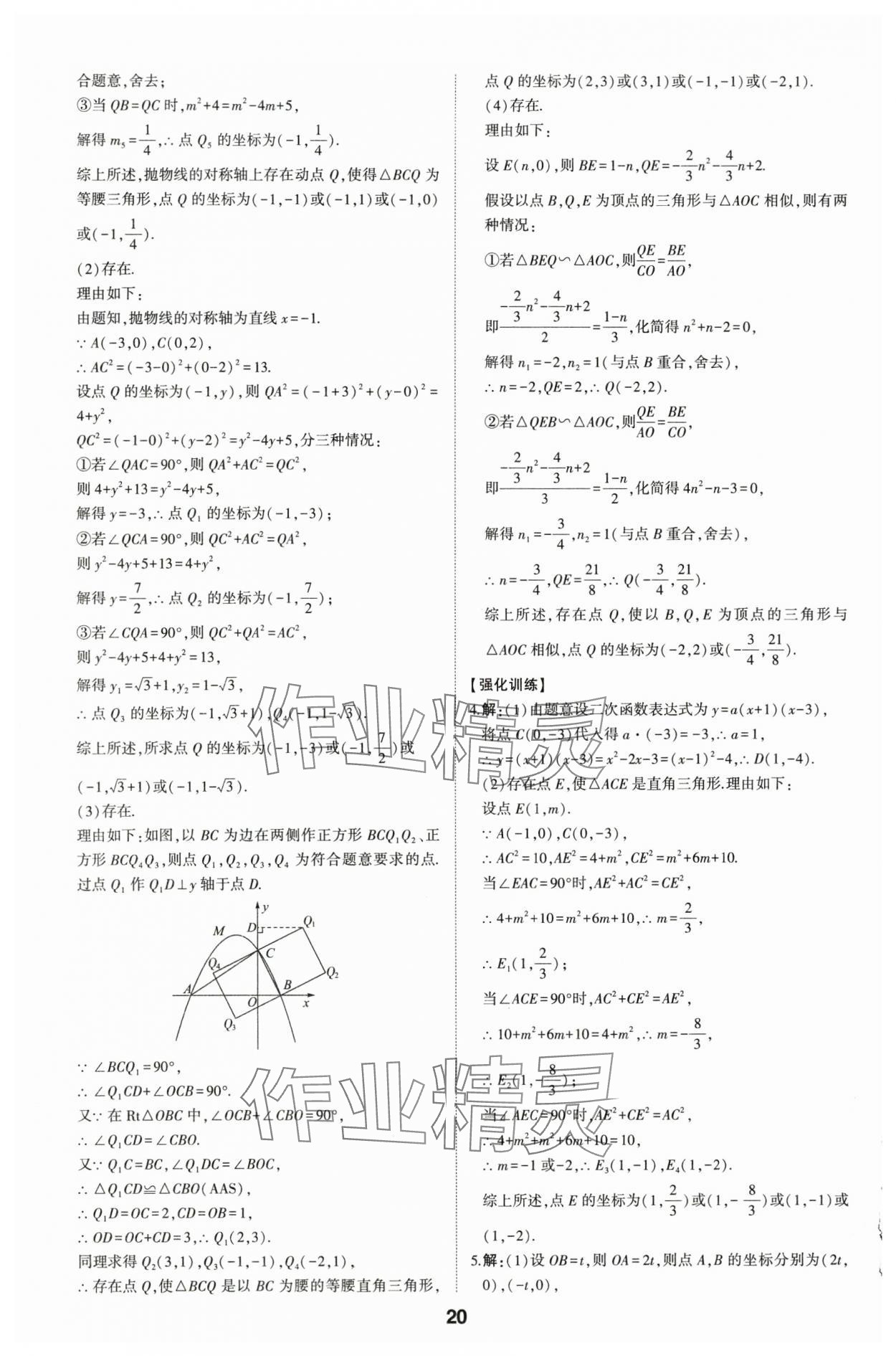 2024年學(xué)考傳奇數(shù)學(xué)山東專版&nbsp;參考答案第19頁