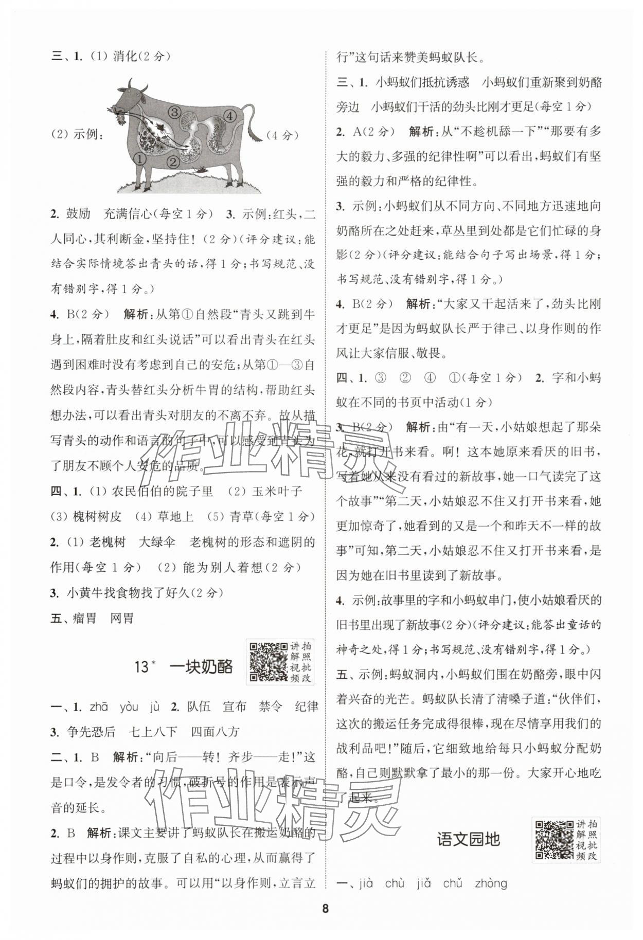 2025年拔尖特訓(xùn)三年級語文上冊人教版 第8頁