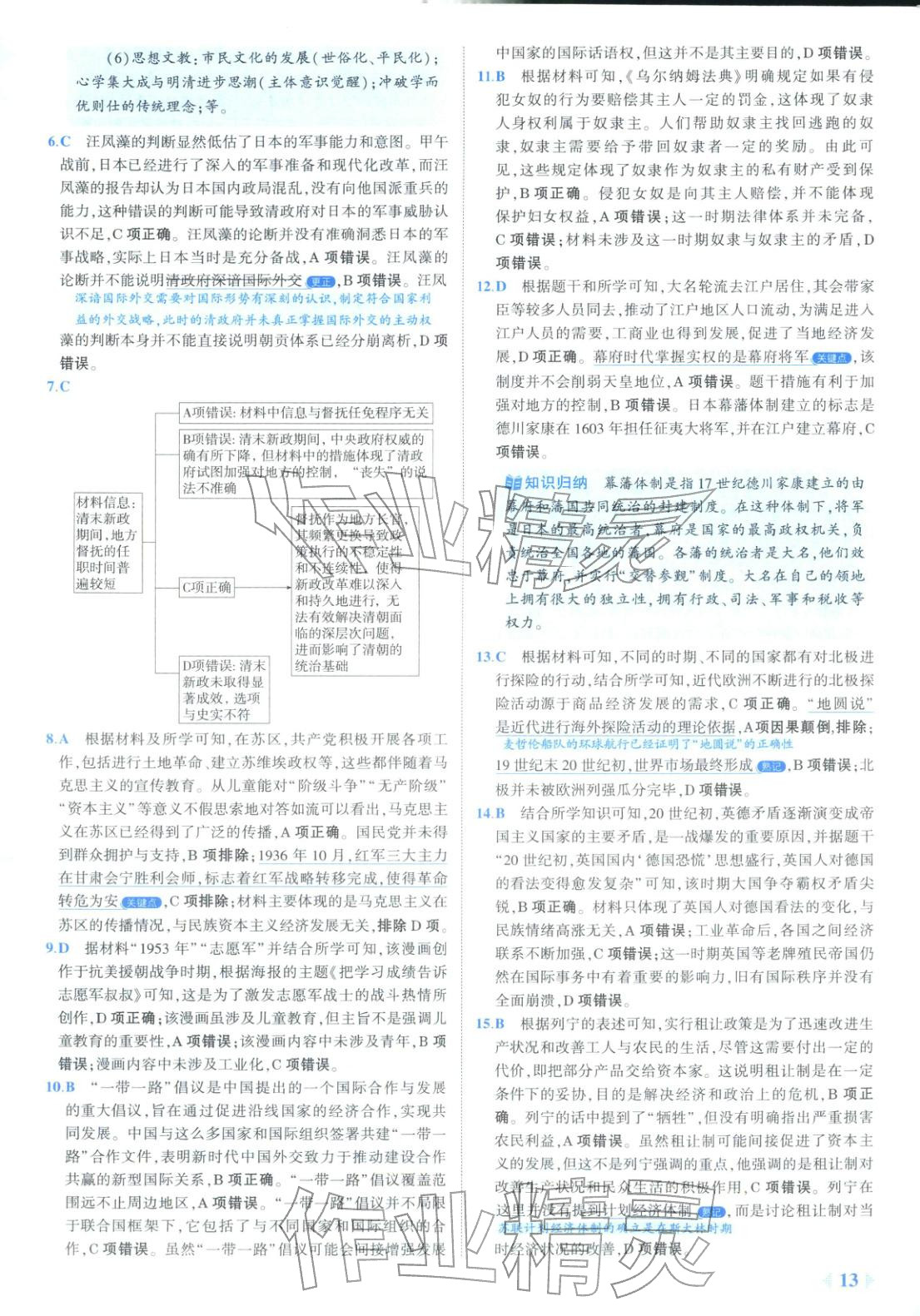 2026年53金卷优选卷汇编高中历史陕晋青宁专版&nbsp;第13页