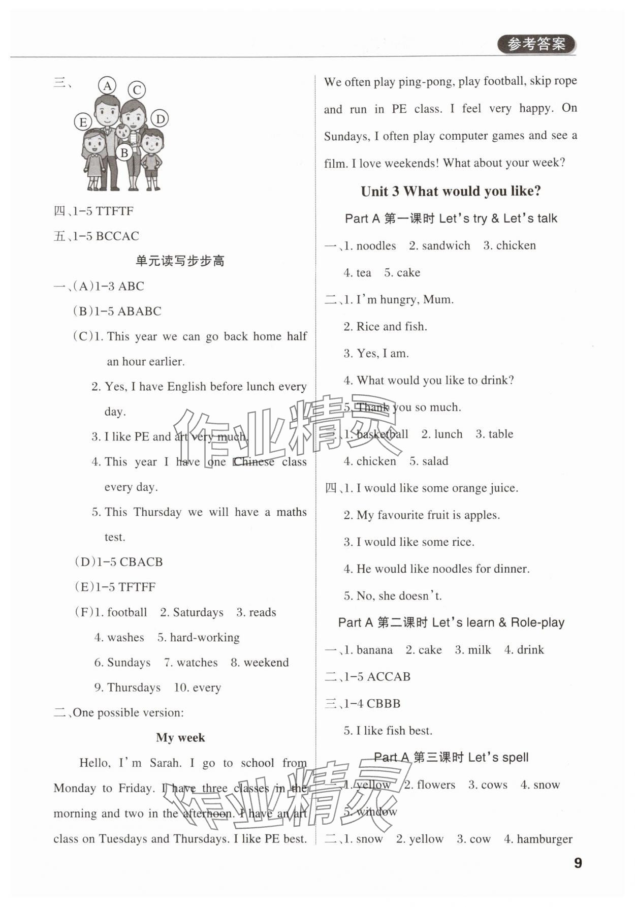 2025年狀元坊全程突破導練測五年級英語上冊人教版佛山專版 第8頁