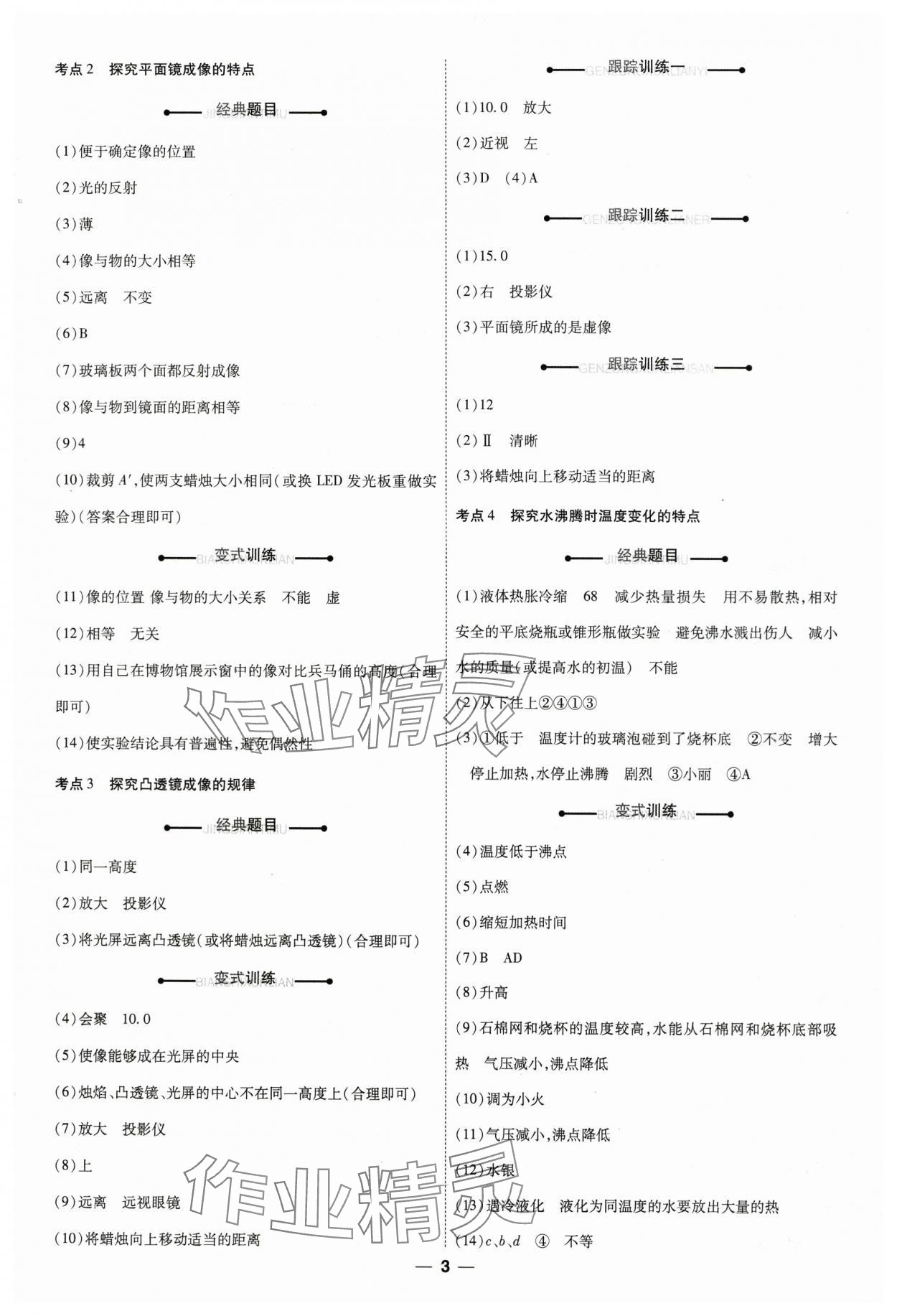 2025年99+1活頁(yè)卷中考領(lǐng)航者物理山西專(zhuān)版 第3頁(yè)