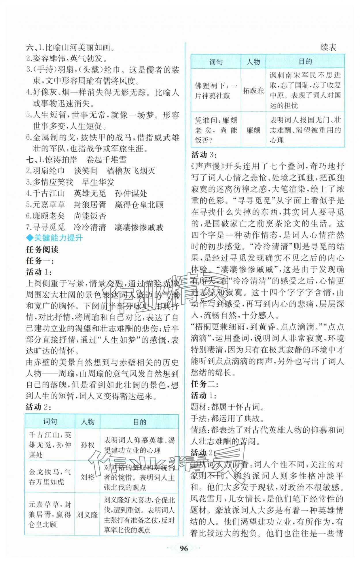 2025年同步解析與測評課時練人民教育出版社高中語文必修上冊人教版&nbsp;第14頁