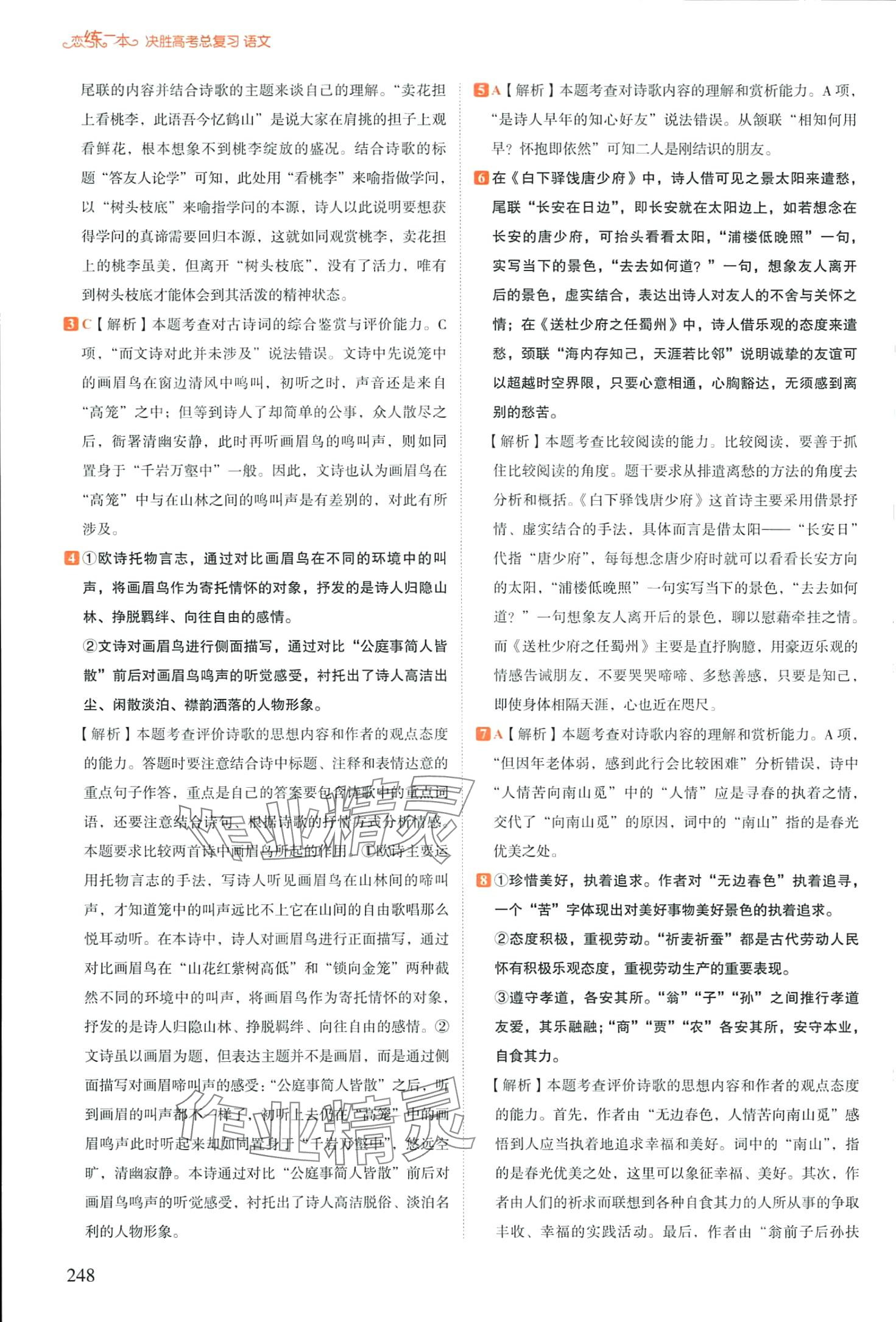 2024年決勝高考總復(fù)習(xí)（新高考版）高中語文人教版 第8頁