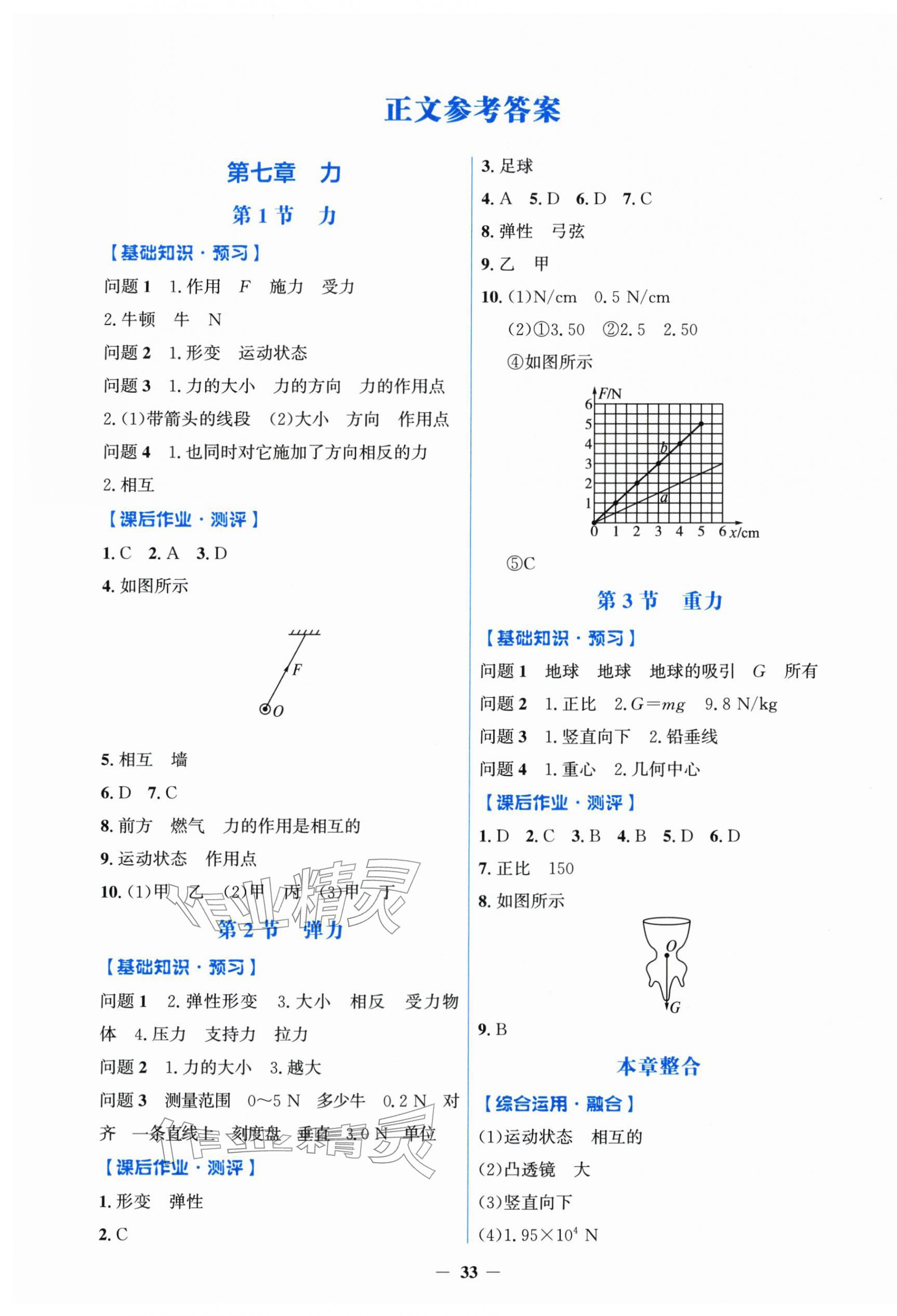 2026年阳光课堂金牌练习册八年级物理下册人教版&nbsp;第1页