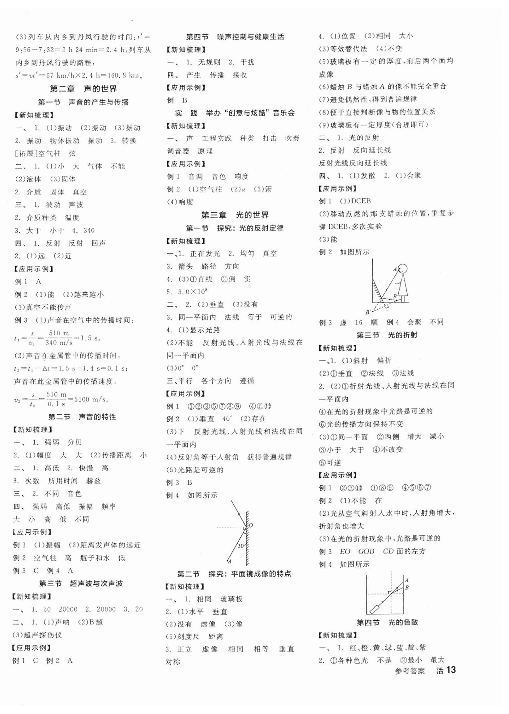 2025年全品學練考八年級物理上冊滬科版 第2頁