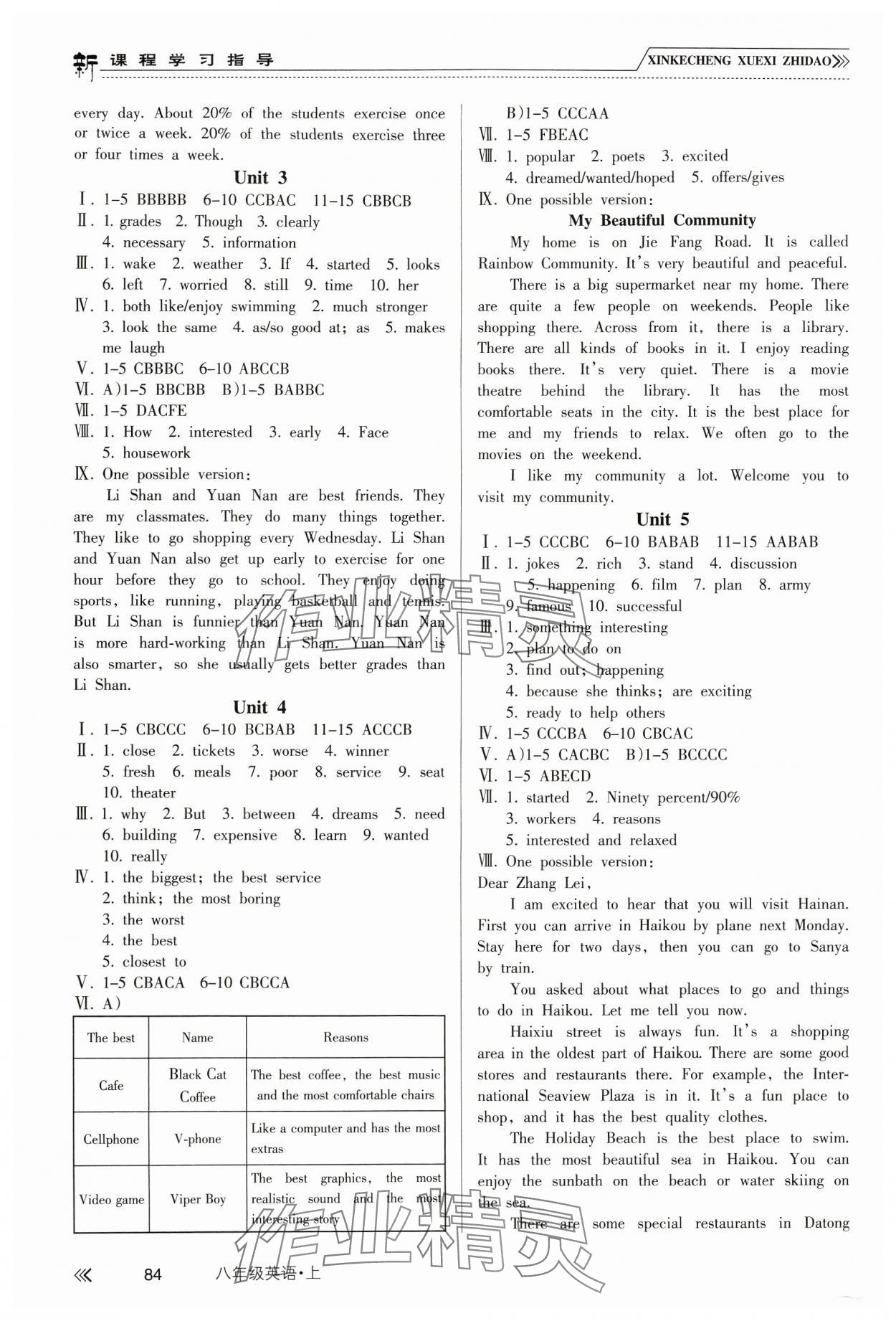 2024年新課程學(xué)習(xí)指導(dǎo)南方出版社八年級英語上冊人教版 第2頁