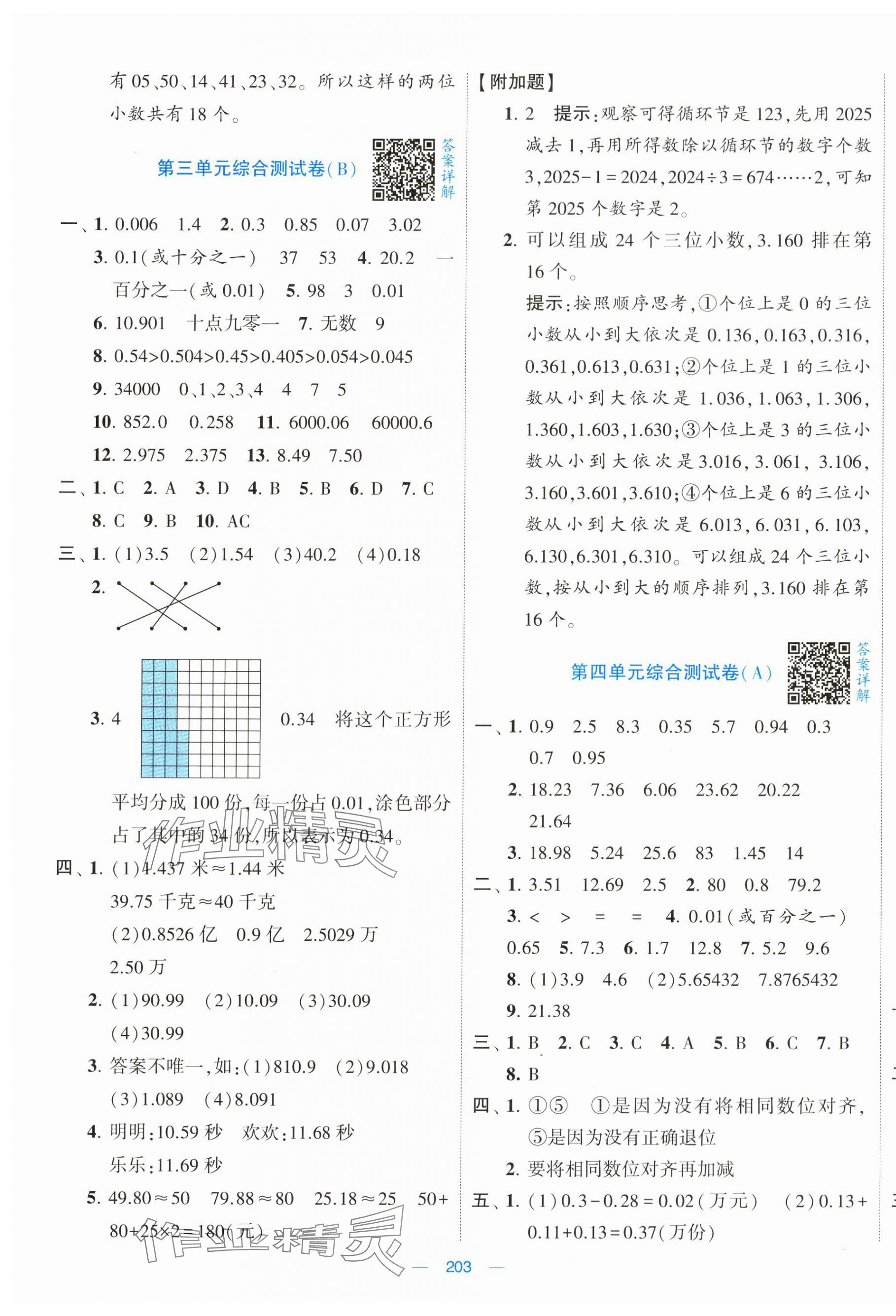 2024年學霸提優(yōu)大試卷五年級數學上冊江蘇版 第5頁