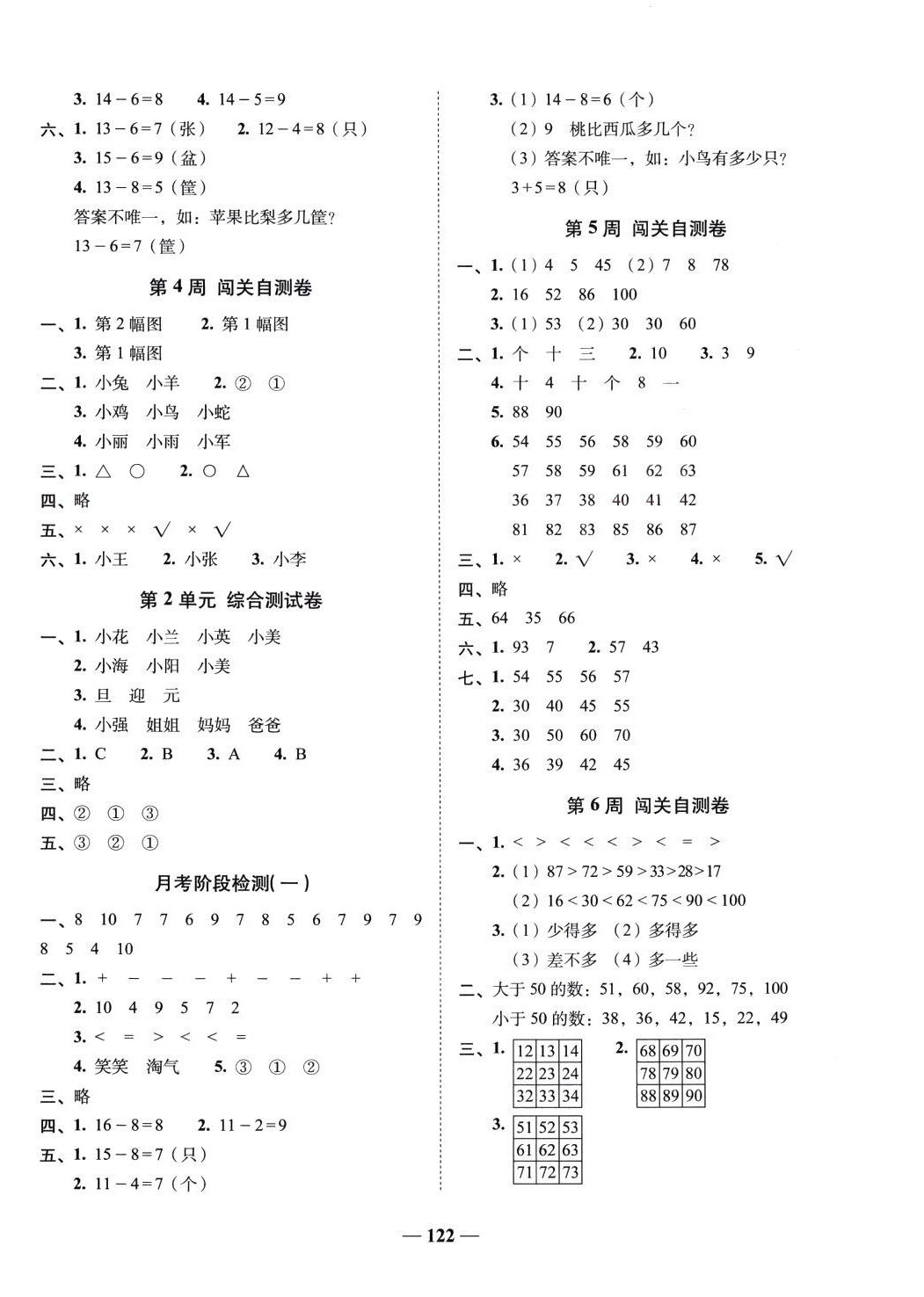 2024年A加全程練考卷一年級數(shù)學(xué)下冊北師大版 第2頁