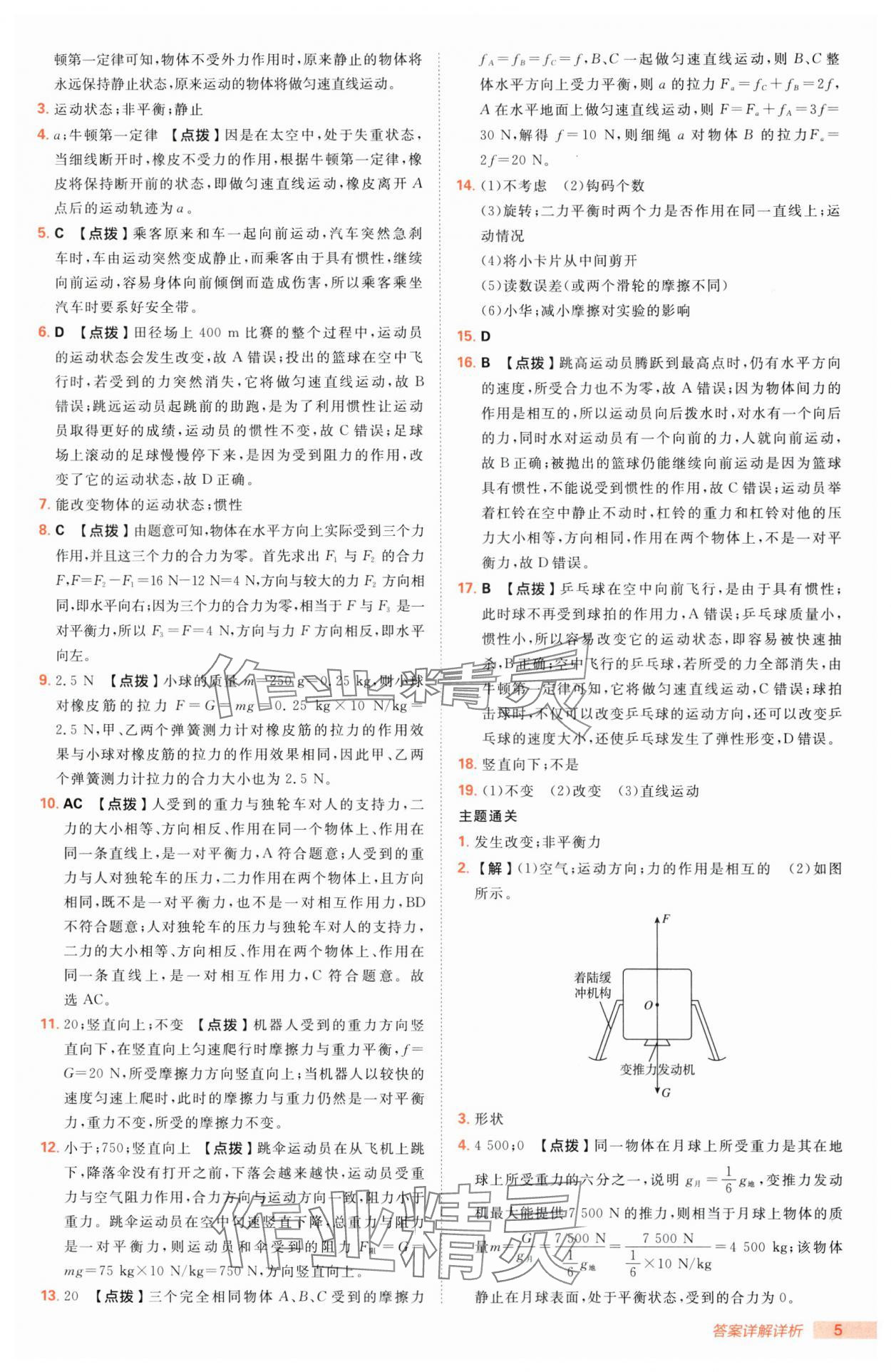 2025年綜合應(yīng)用創(chuàng)新題典中點(diǎn)八年級(jí)物理下冊(cè)滬科版 第5頁