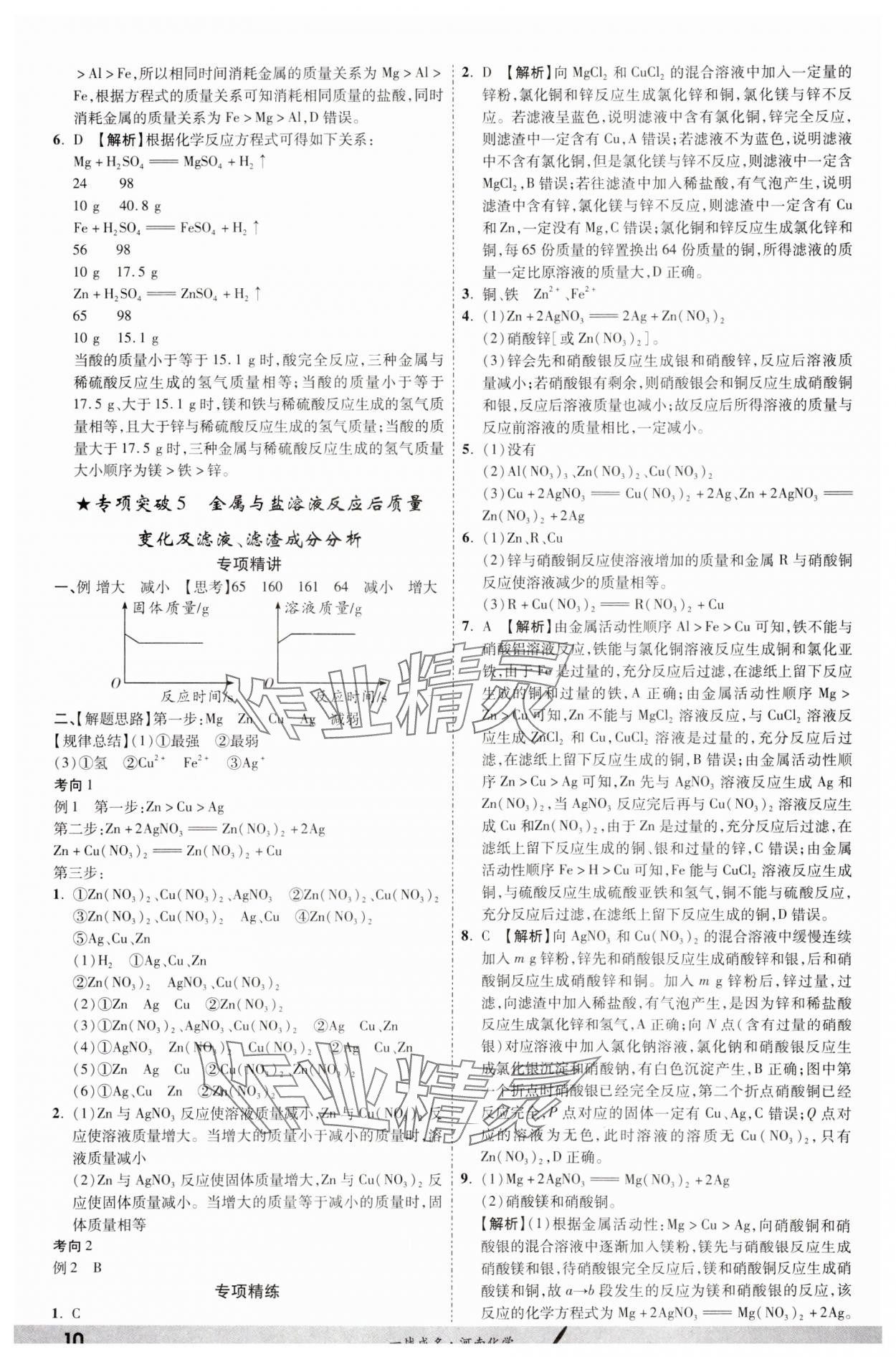 2024年一戰(zhàn)成名考前新方案化學(xué)河南專版 第10頁